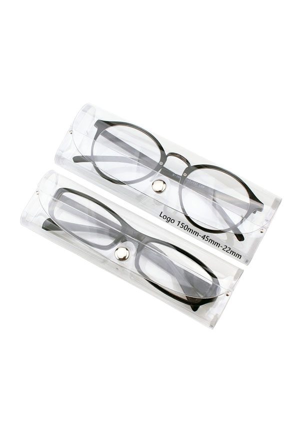 Ouyuan GC0038 custodia occhiali trasparente PVC lettura