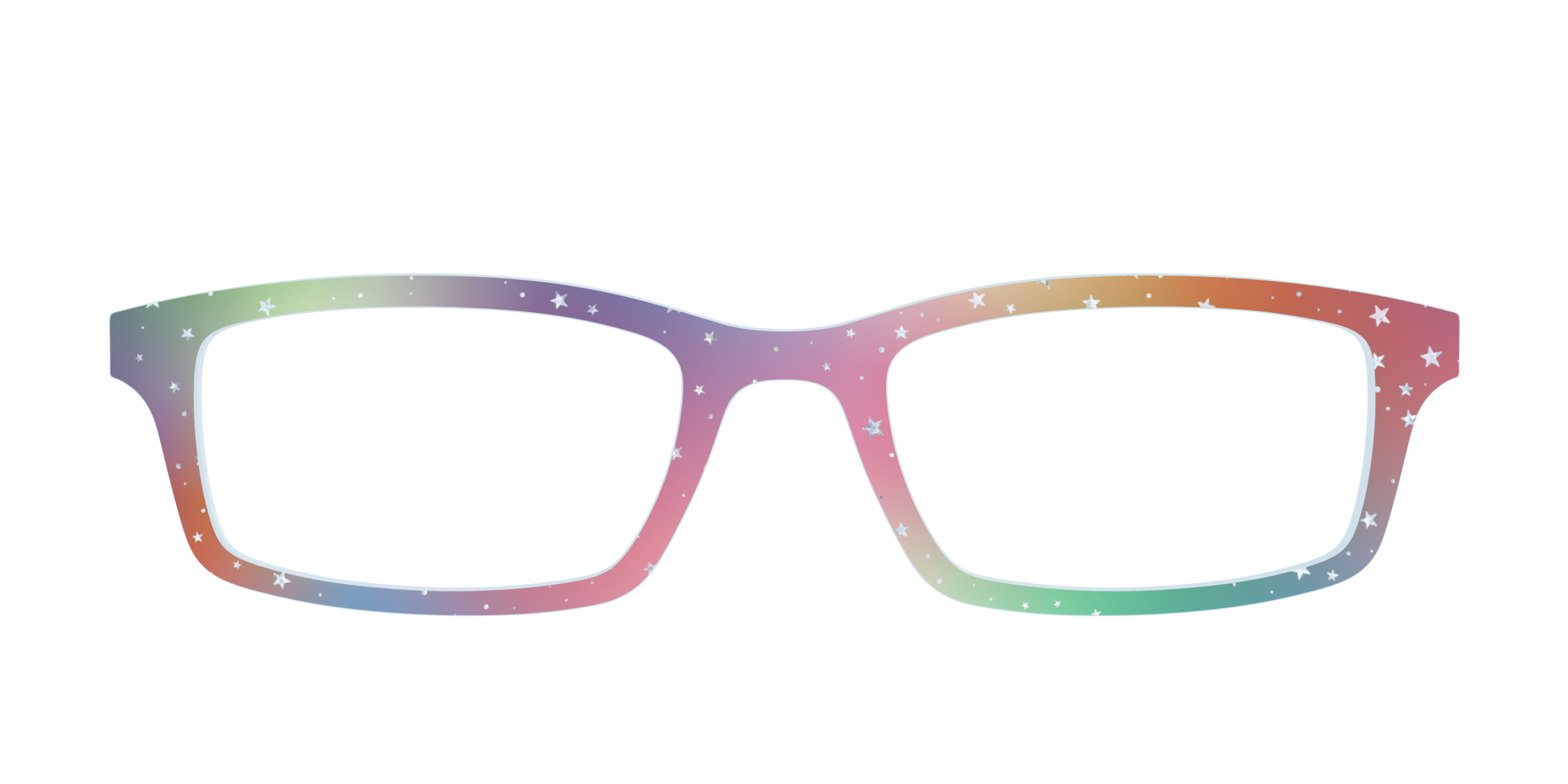 Pair Eyewear Design Tops Rainbow Holographic Celestial top magnetico