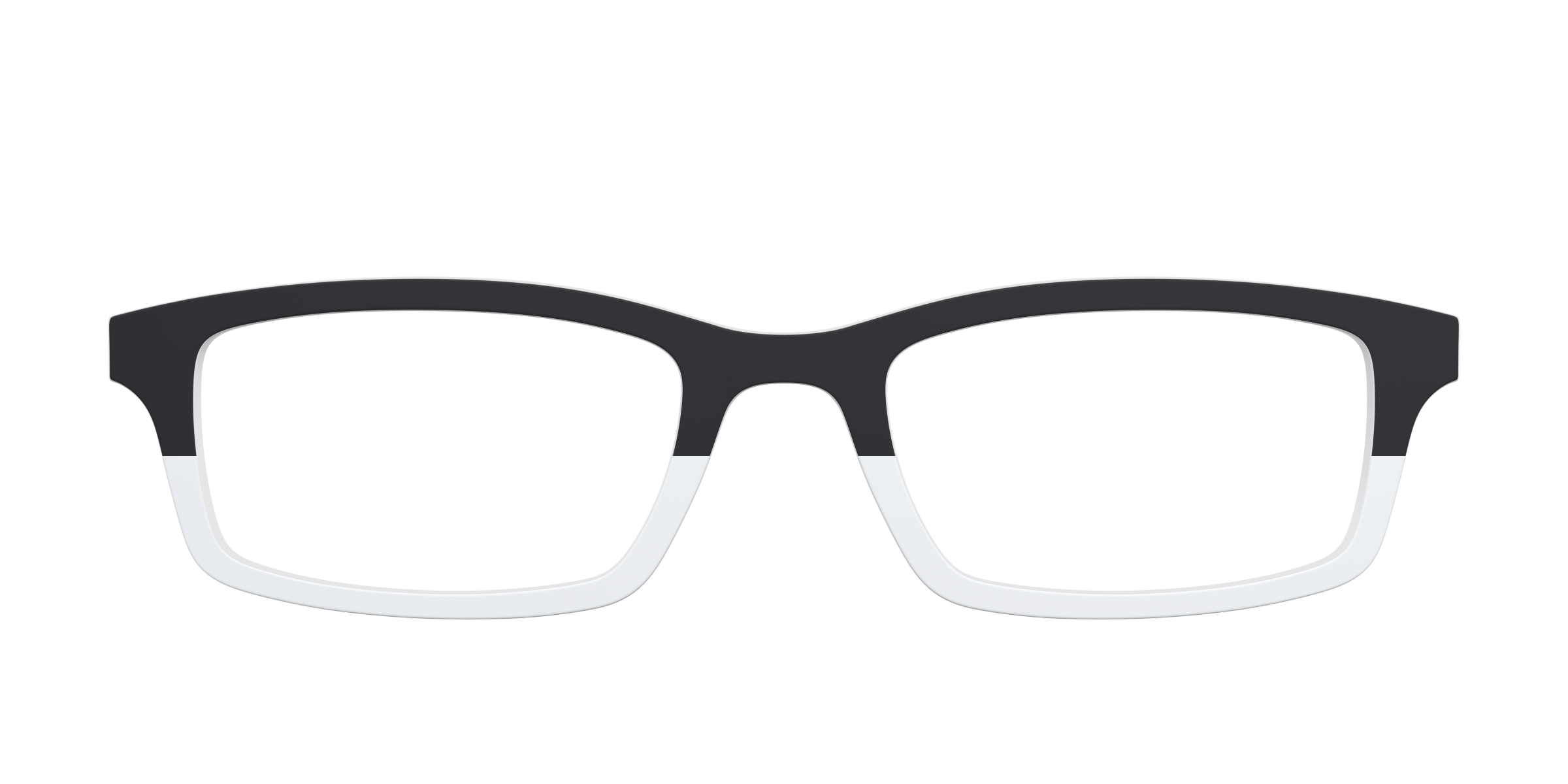 Pair Eyewear Solid Tops Black and White top occhiali 023 nero