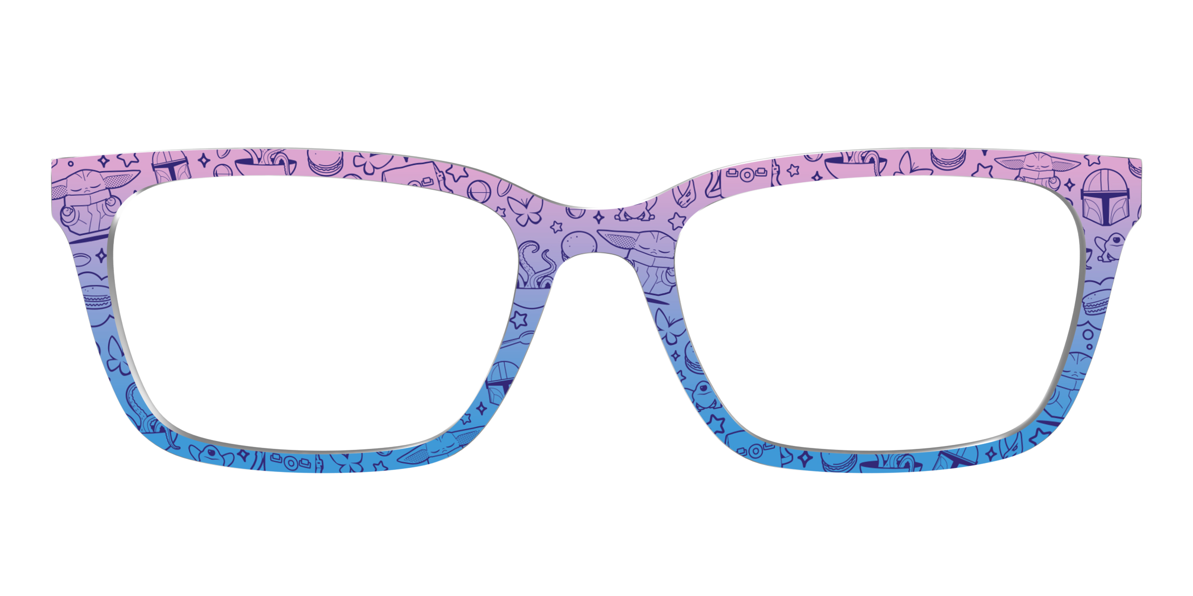 Pair Collabs Grogu Galaxy Gradient topper occhiali Cedro verde