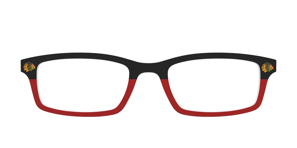 Pair Eyewear The Blackhawks Split topper occhiali nero rosso