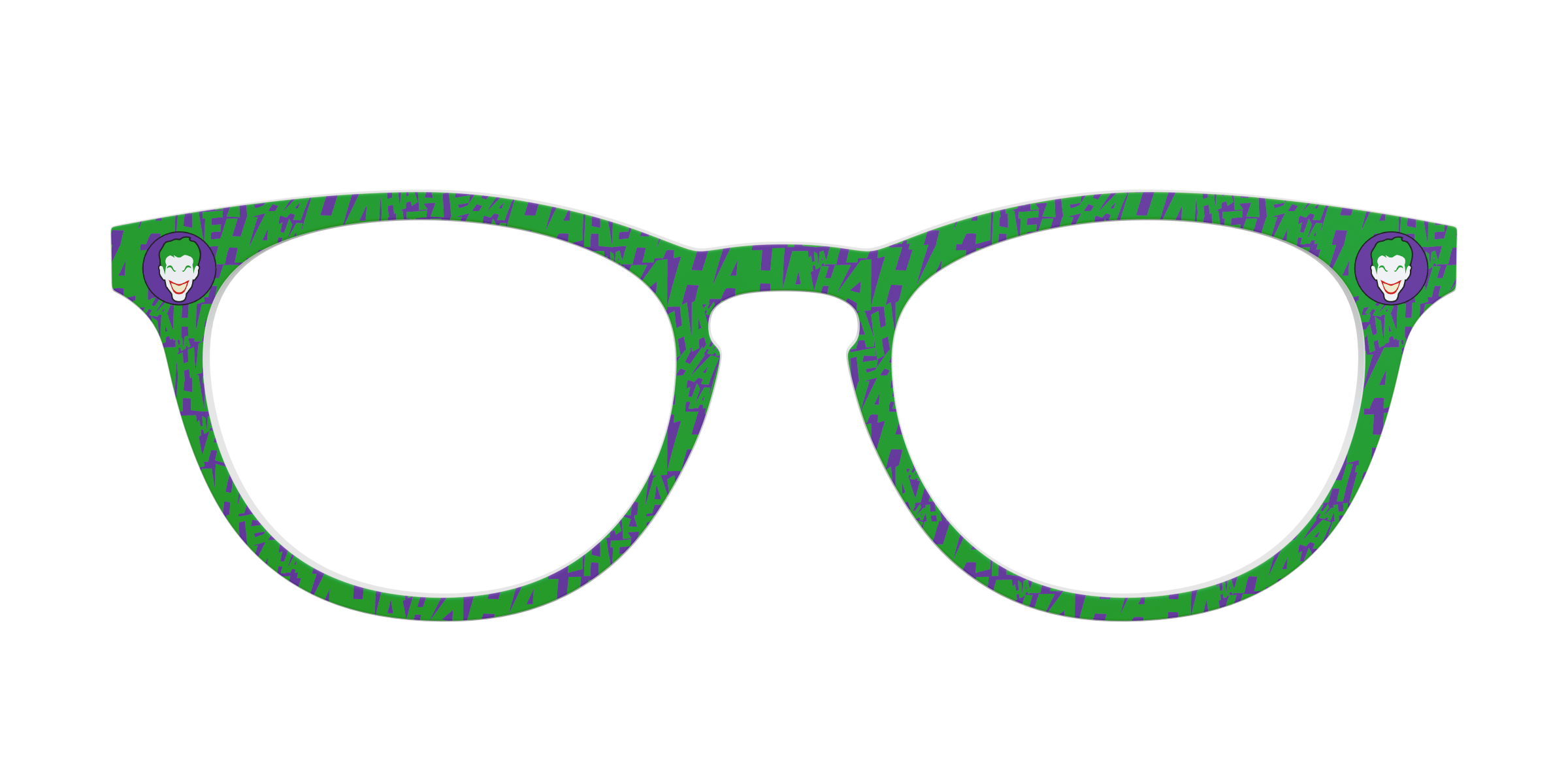 Pair Eyewear Collabs The Joker topper occhiali DC10 viola
