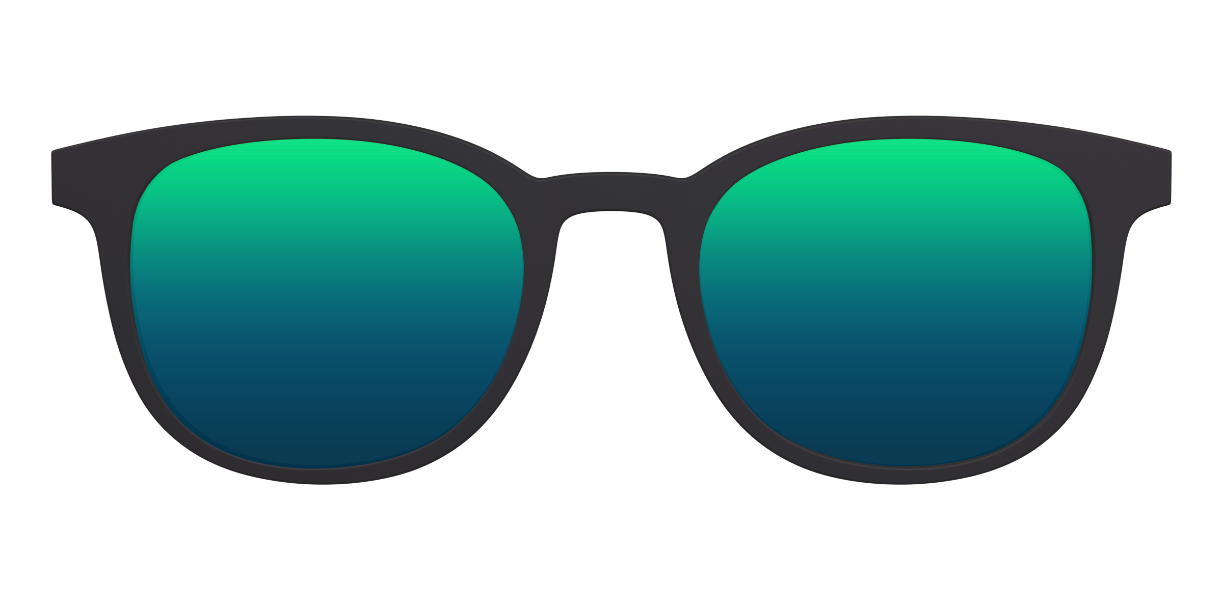 Pair Eyewear Sun Tops Green Reflective clip sole polarizzata 050