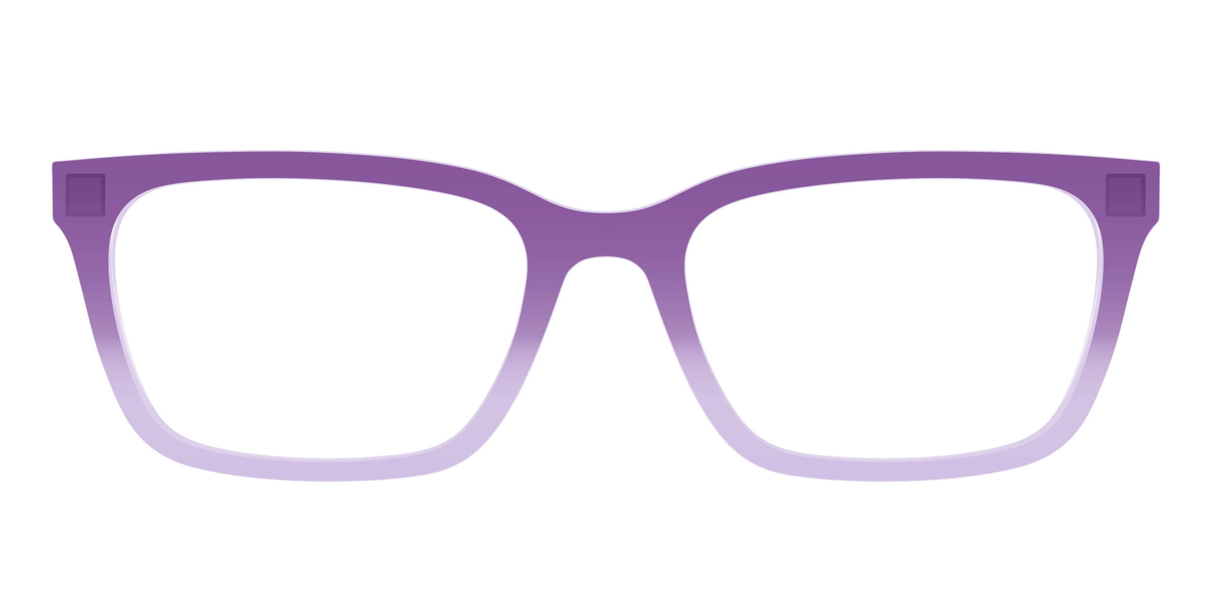 Pair Eyewear Solid Tops The Plum to Lilac Gradient Crystal top