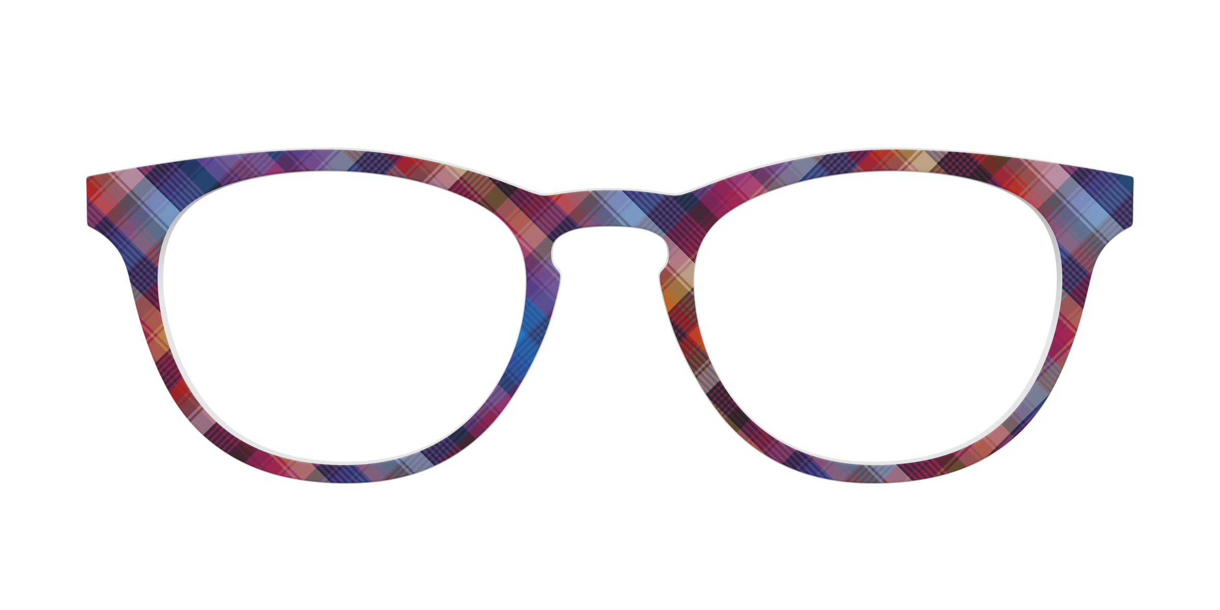 Pair Eyewear Solid Ombre Plaid top occhiali Serra quadri