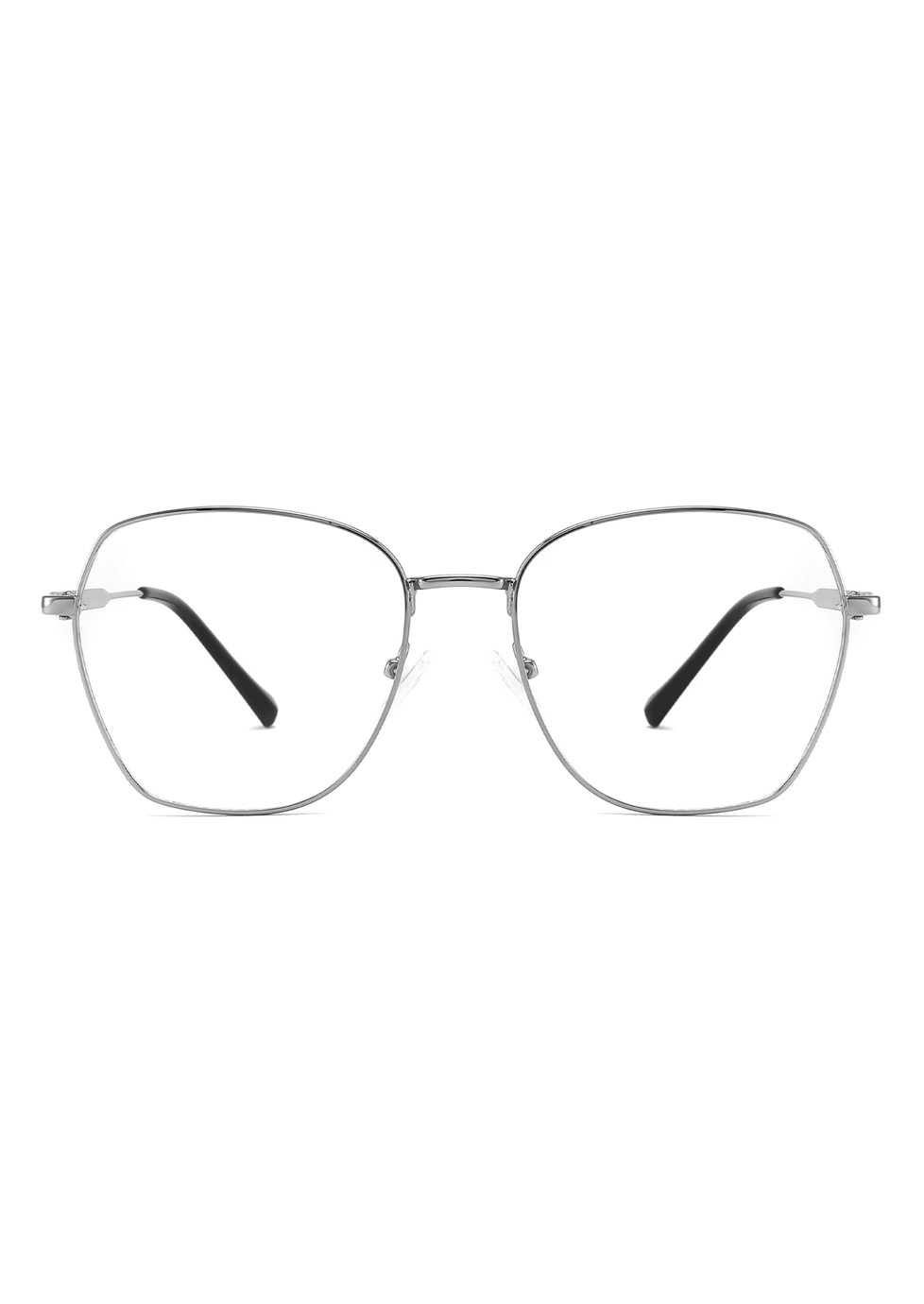 Ouyuan CH6106 occhiali da vista grandi acciaio fantasia