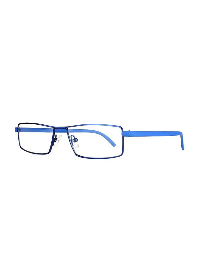 Ouyuan JH2217 occhiali lettura rettangolari metallo nero