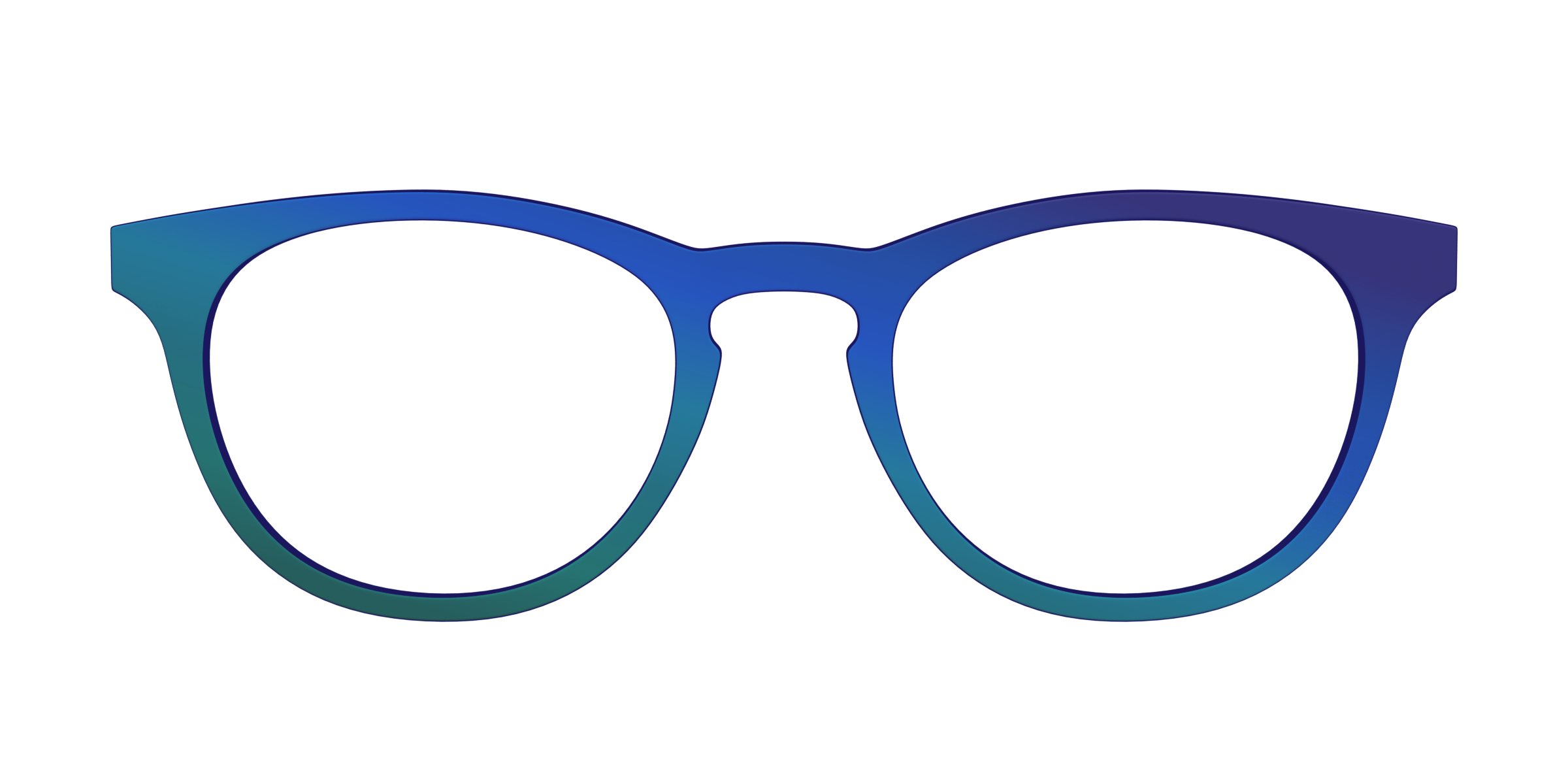 Pair Eyewear Solid Tops The Peacock Ombre cover verde occhiali