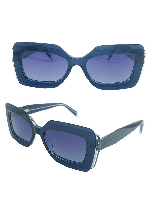 Ouyuan NSA24086 occhiali sole donna acetato montatura large