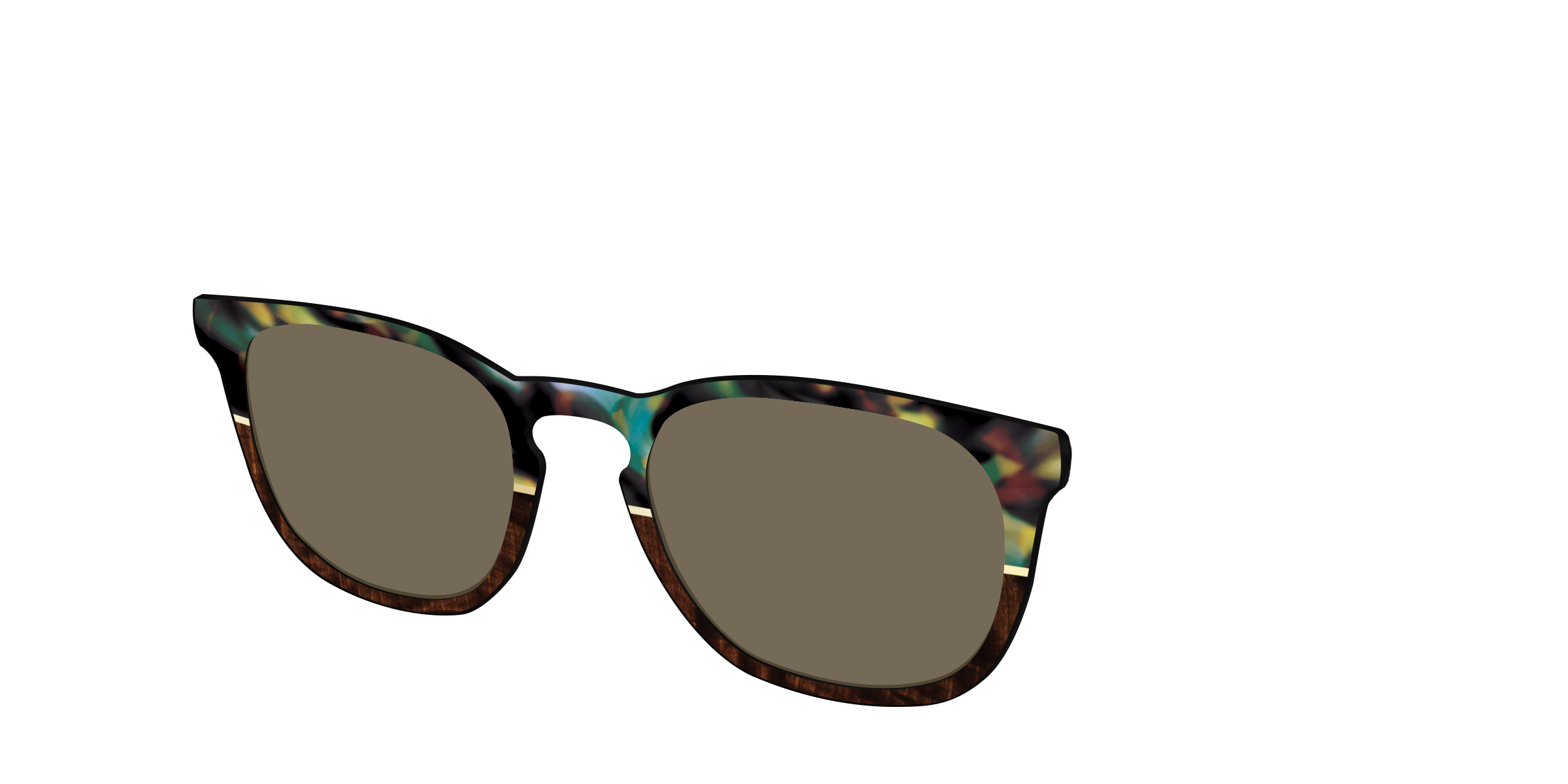 Pair Eyewear Sun Tops Mirage Split Gold Foil sole polarizzato 552