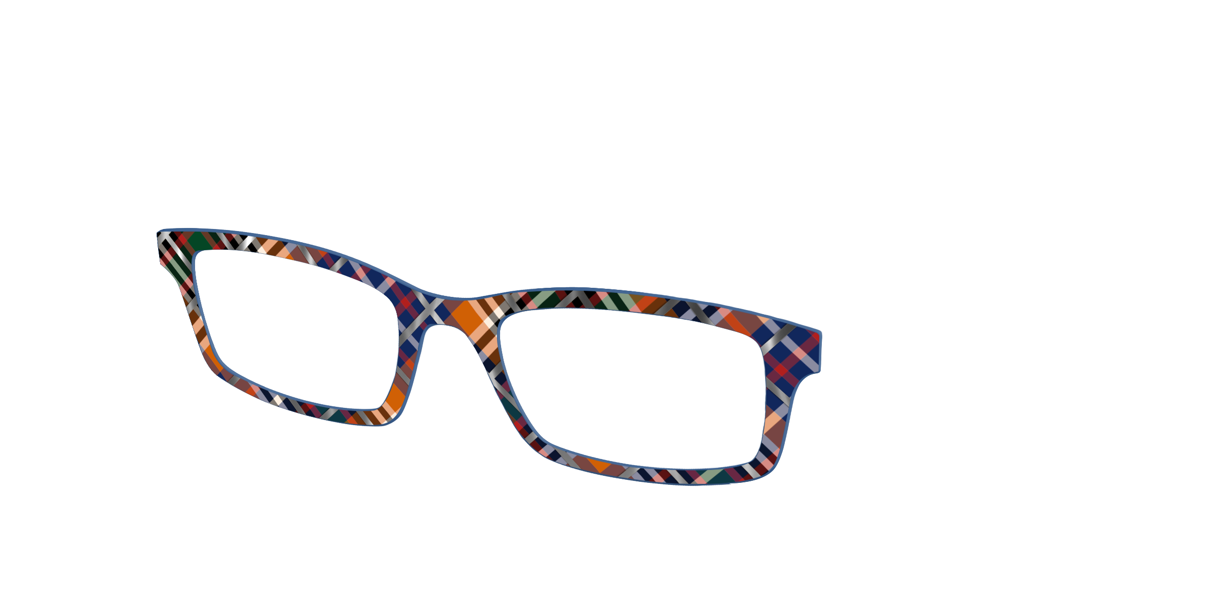 Pair Eyewear School Spirit Scholastic Plaid top foil