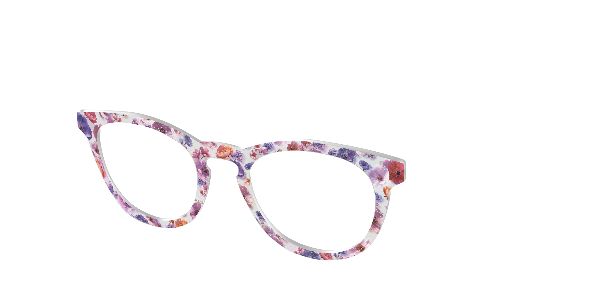 Pair Eyewear Design Tops Holographic Milky Floral Top Occhiali 512