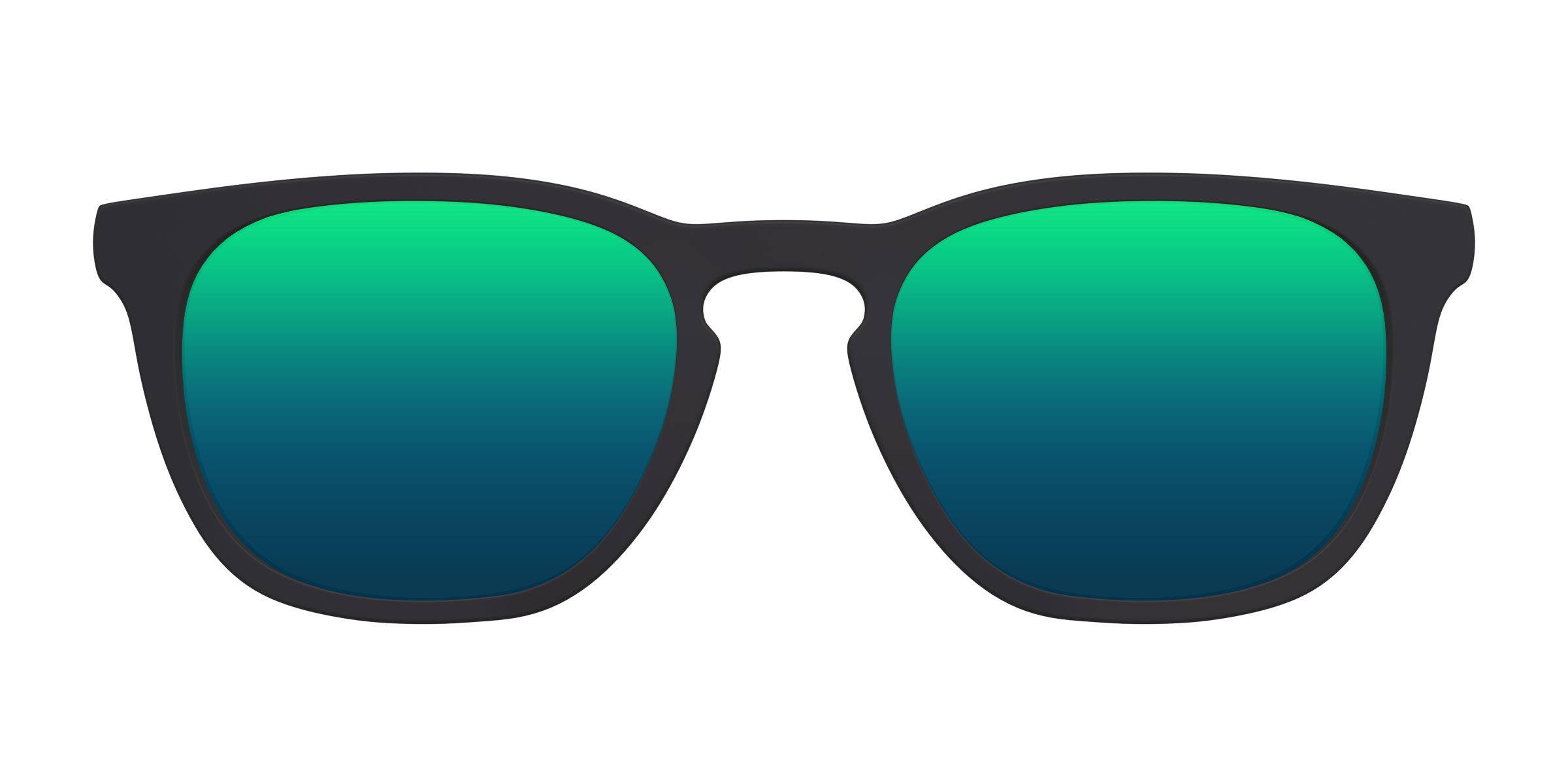 Pair Eyewear Sun Tops Green Reflective clip sole polarizzata 050