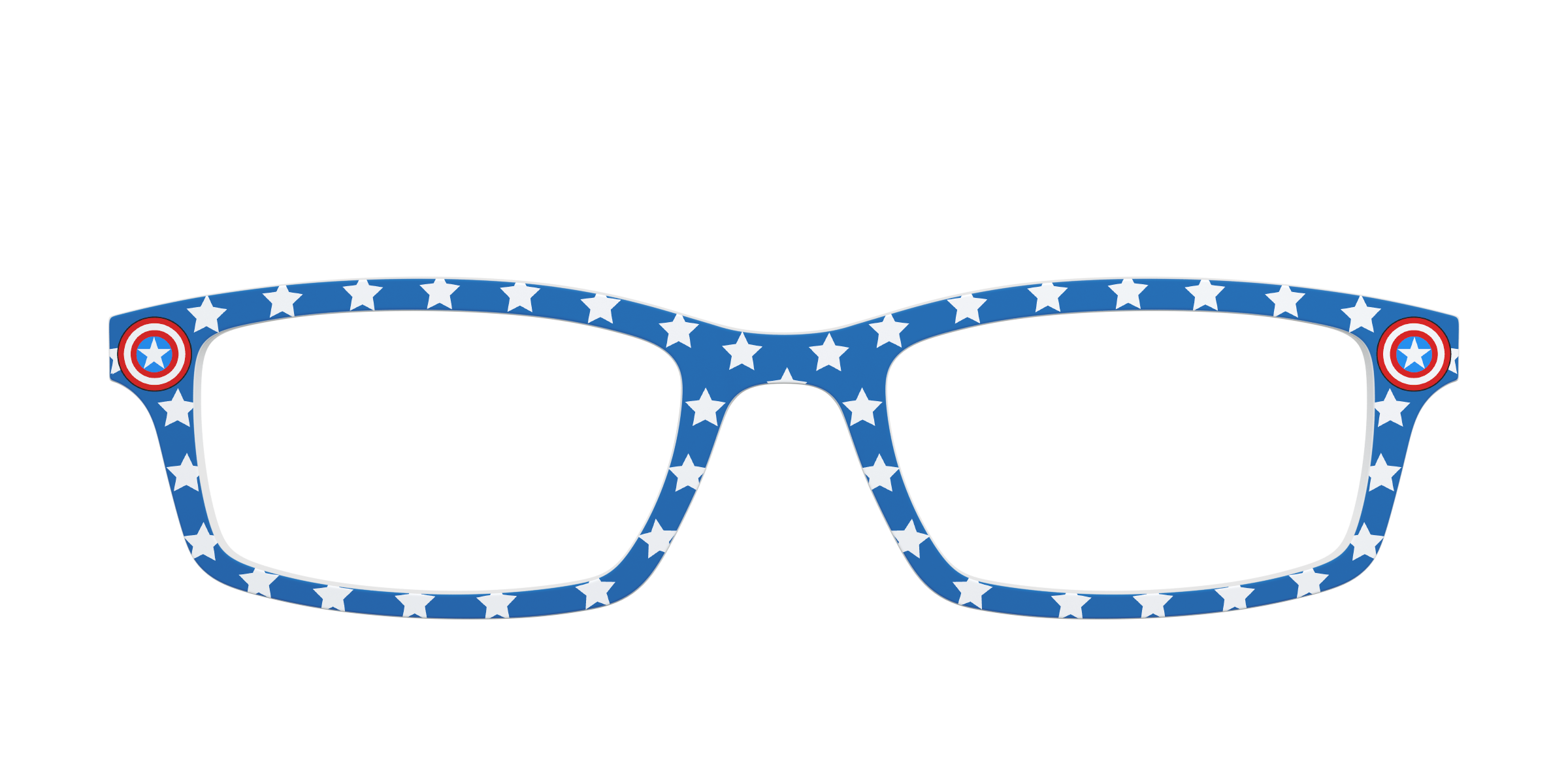 Pair Eyewear Collabs The Captain America Stars top occhiali