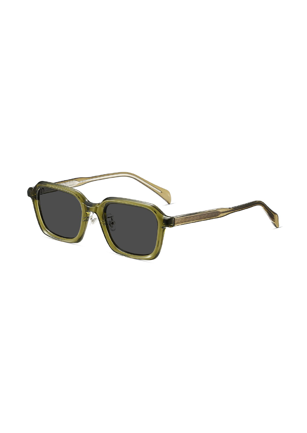 Ouyuan 891201 occhiali da sole quadrati C4 tè