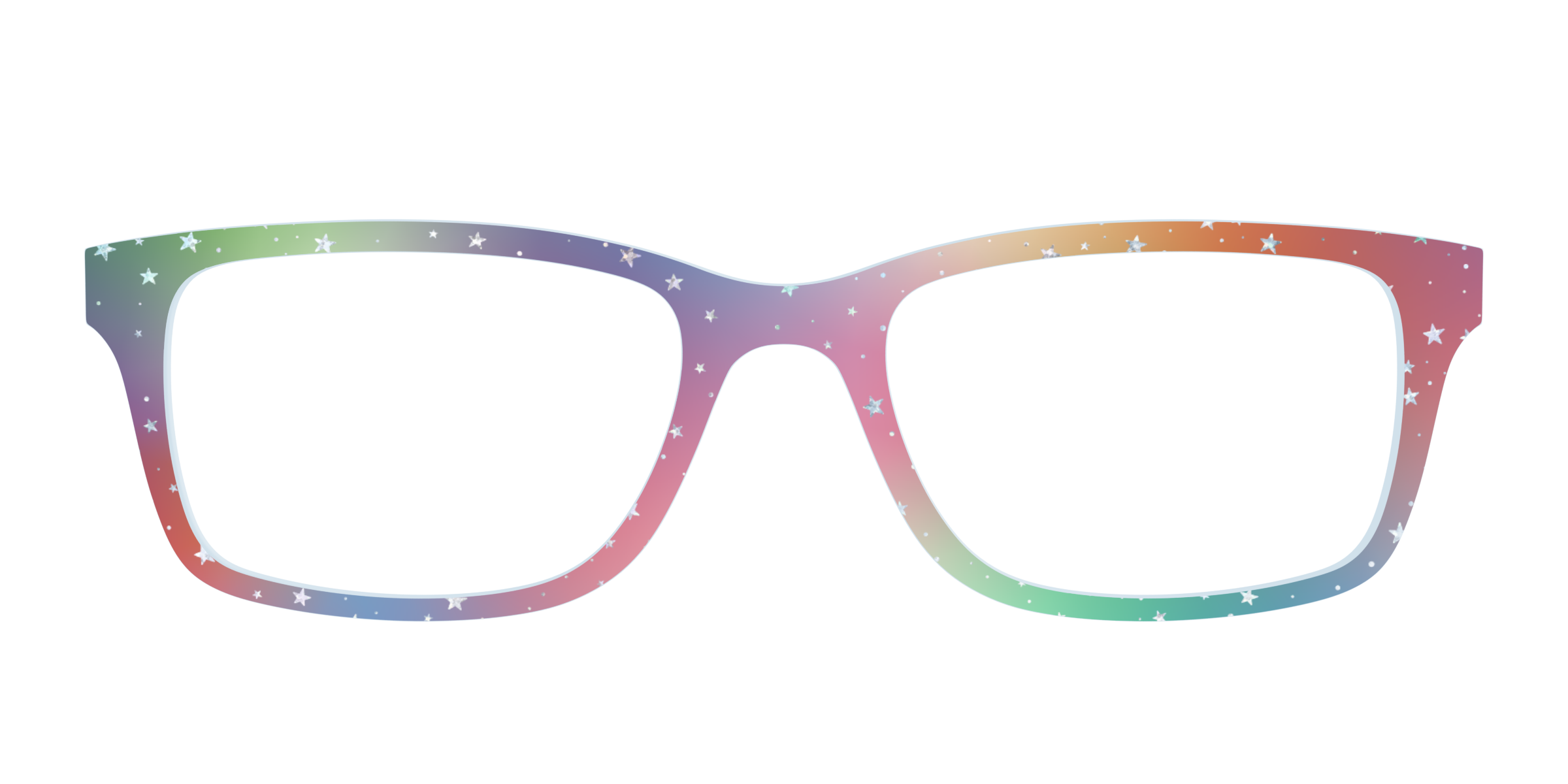 Pair Eyewear Design Tops Rainbow Holographic Celestial top magnetico