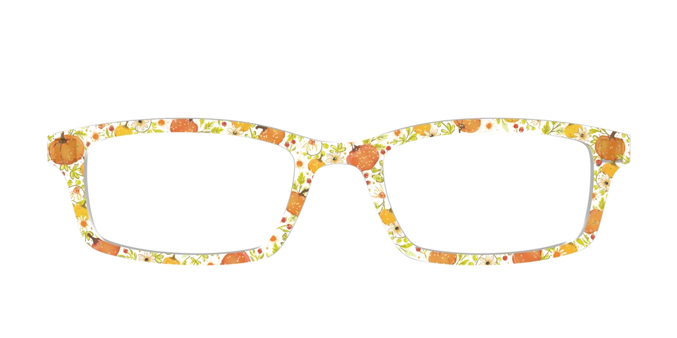 Pair Eyewear Design Tops Pumpkin Patch top glitter arancione