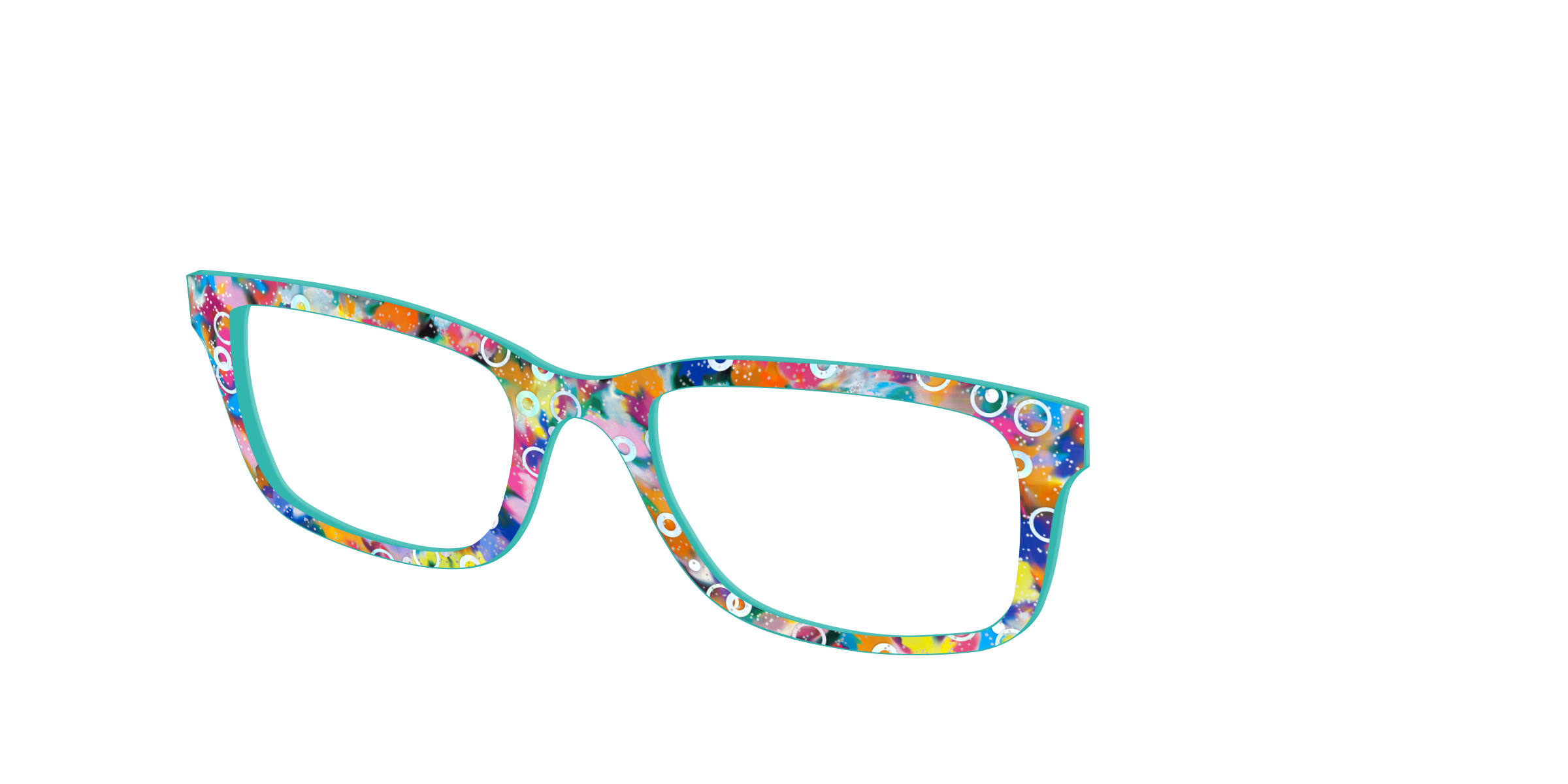 Pair Eyewear Tortoise Bubble Glitter top magnetico Cedro