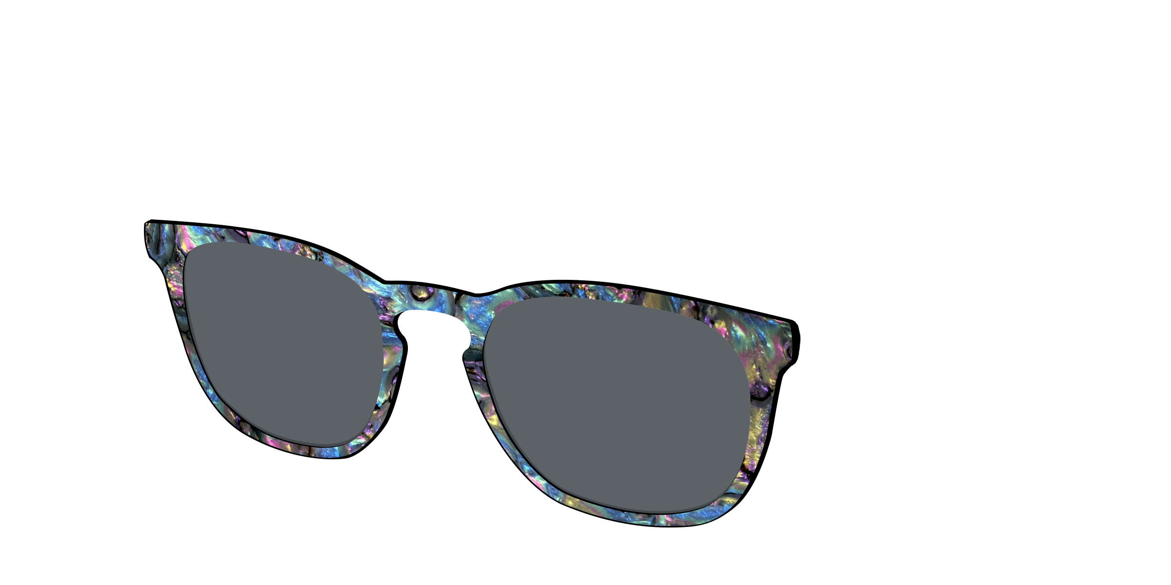 Pair Eyewear Sun Tops Midnight Abalone top sole polarizzato