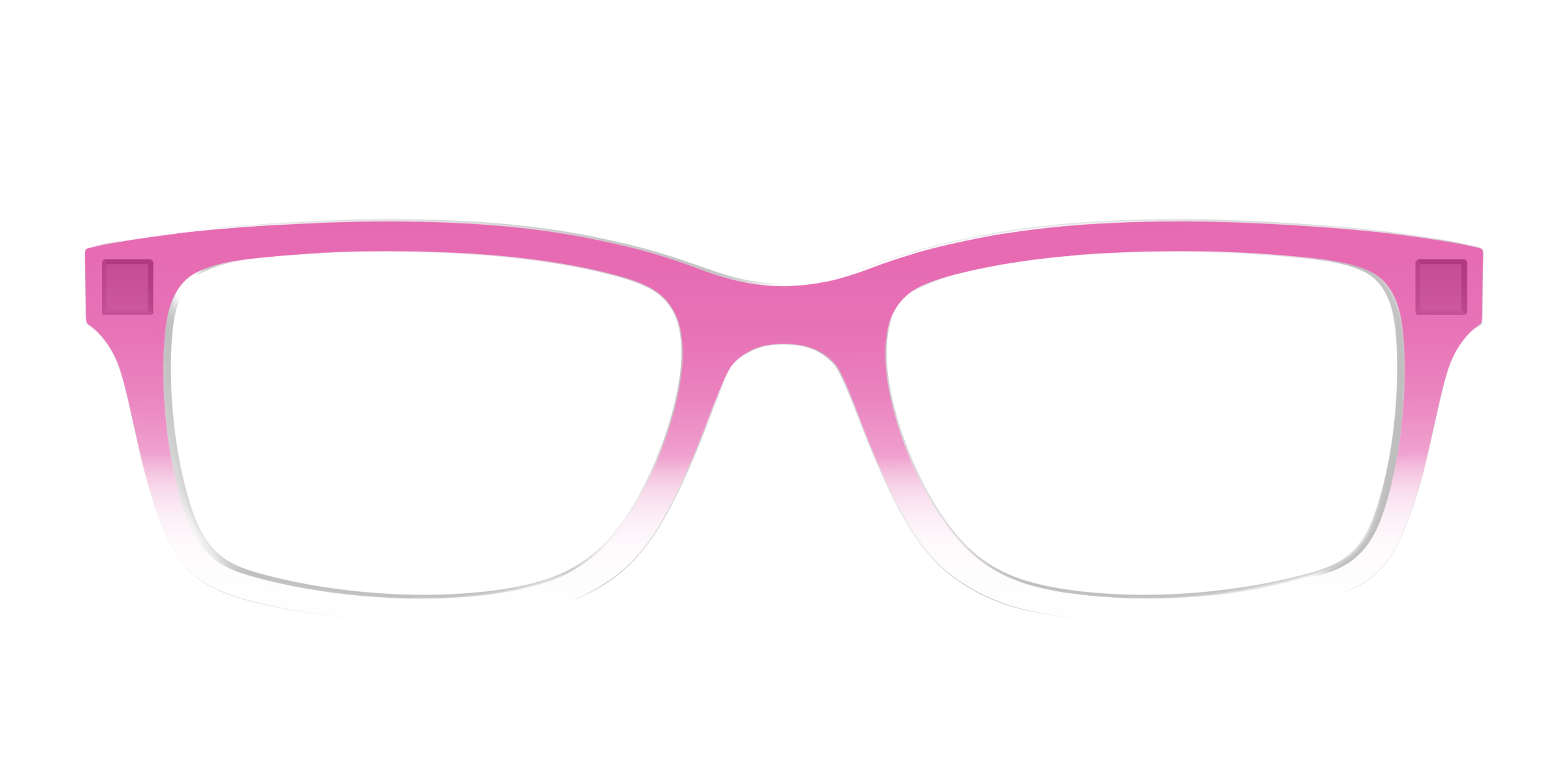 Pair Eyewear Solid Tops Magenta Gradient Crystal top occhiali