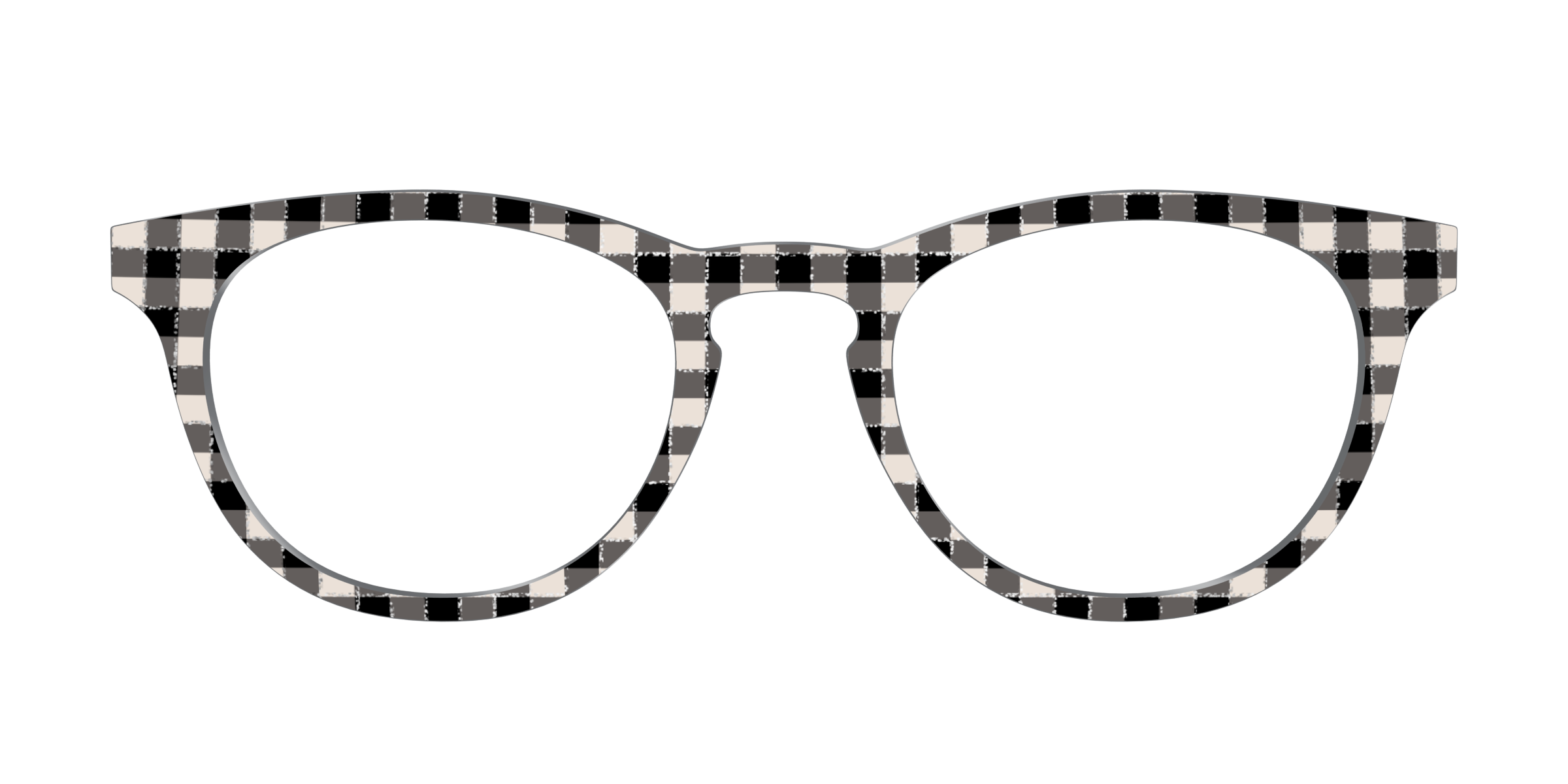Pair Eyewear Design Tops The Black Buffalo Check with Glitter top