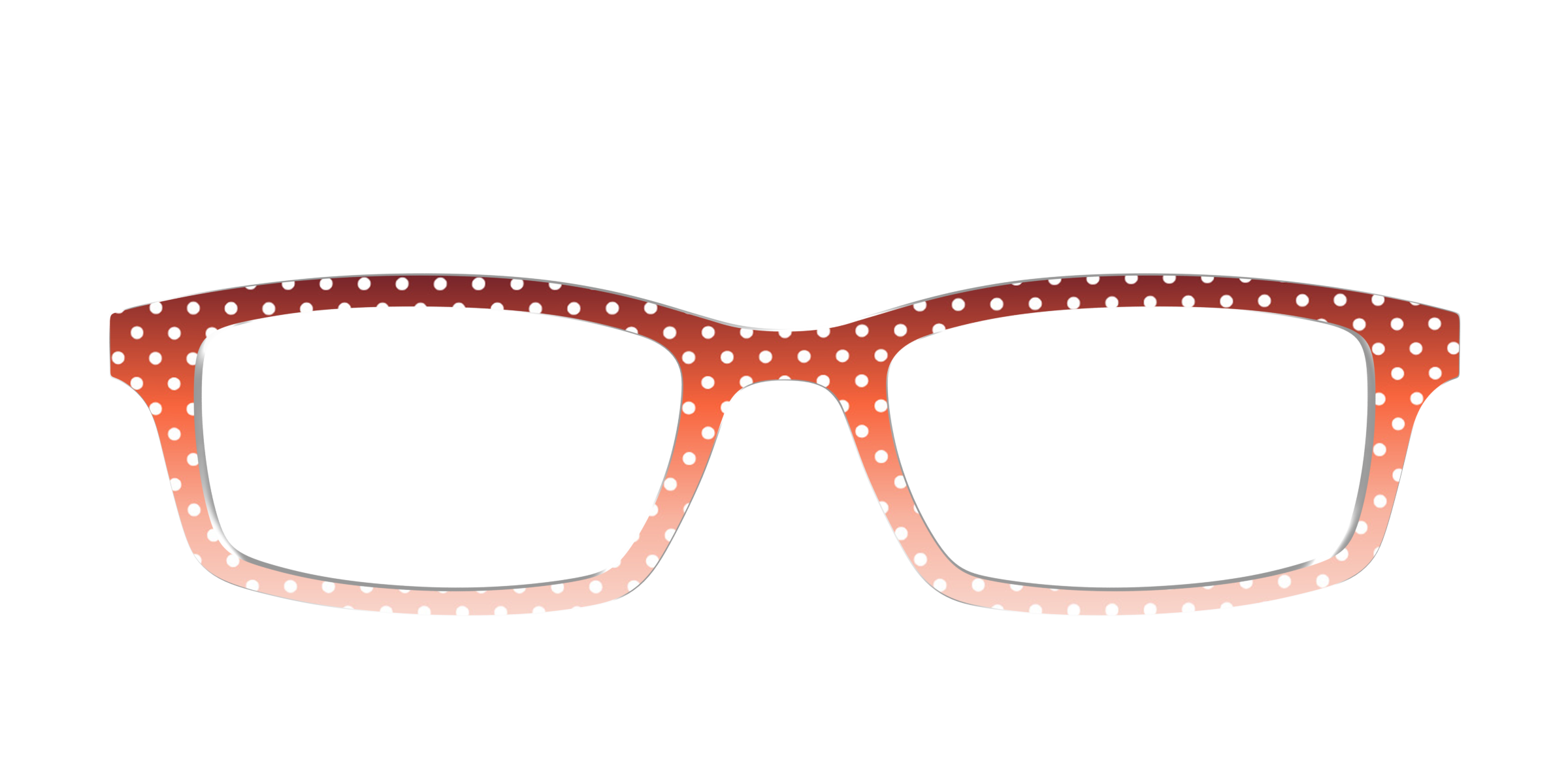 Pair Eyewear Design Tops Maroon Blush Polka Dot topper pois