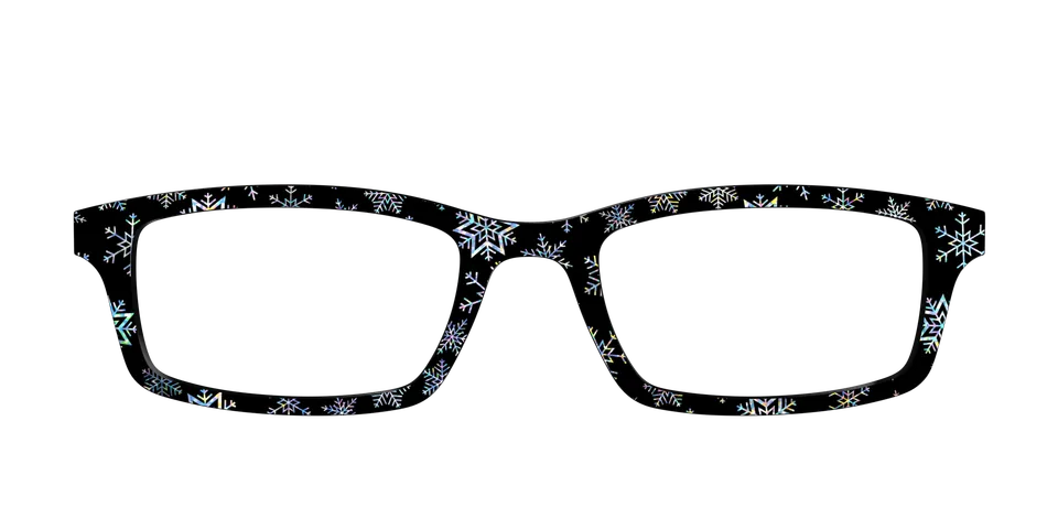 Pair Eyewear Design Tops Holographic Snowflakes top Cedro