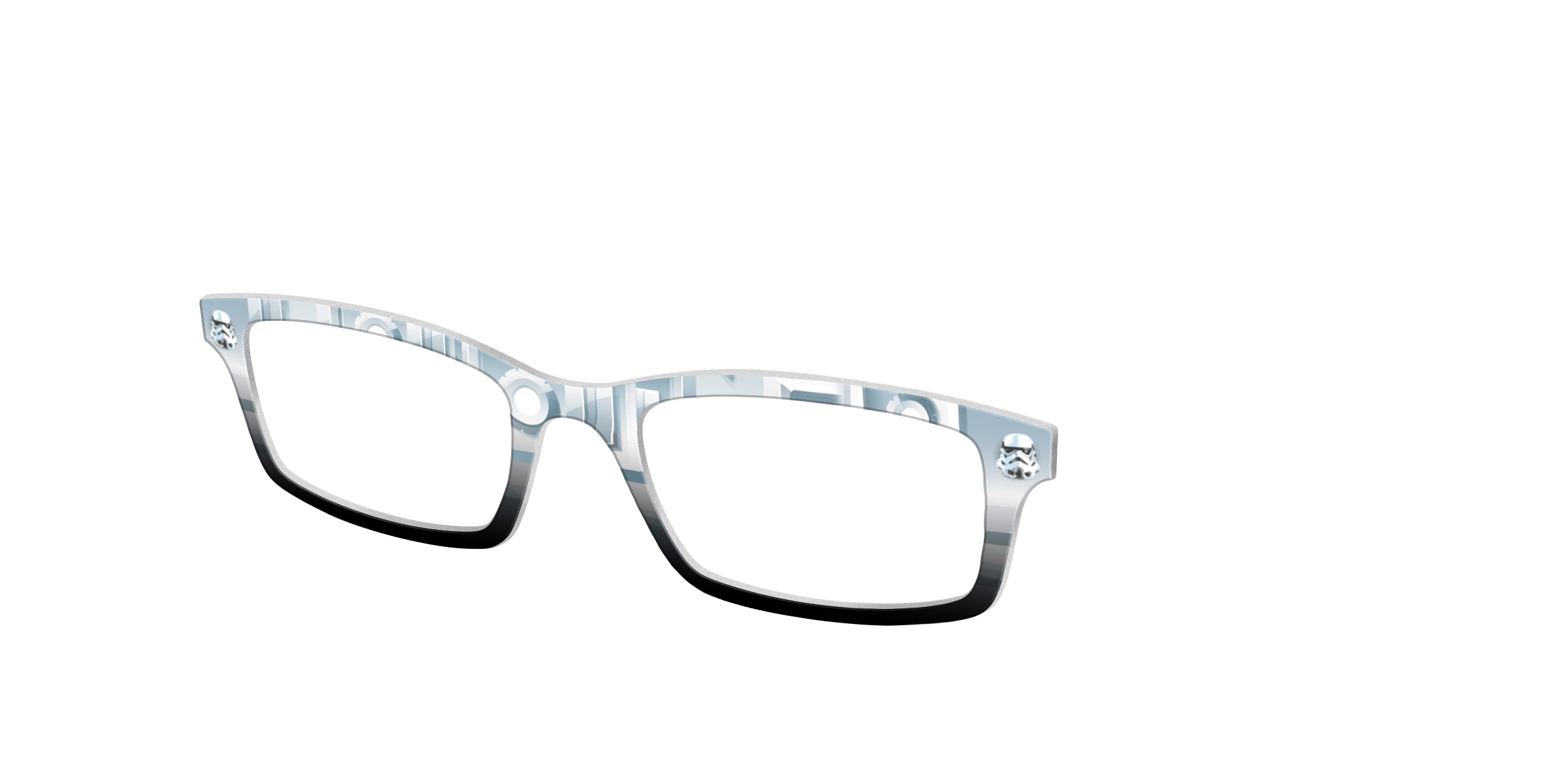 Pair Collabs Stormtrooper SW8 top occhiali bianco