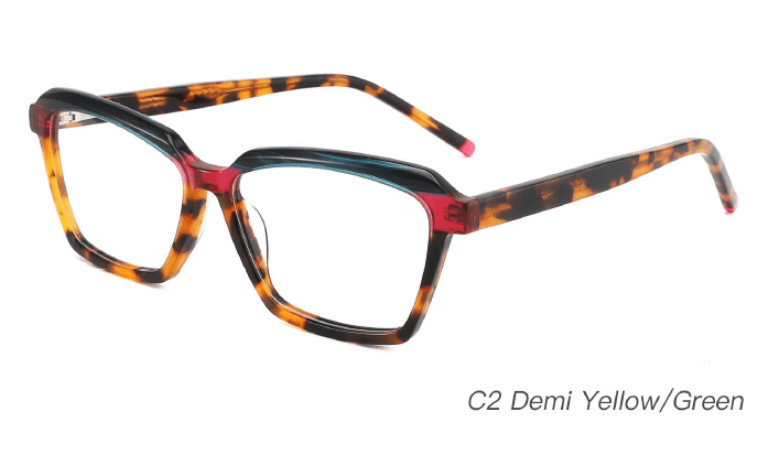 Ouyuan NOA23003 montatura occhiali acetato quadrata 53-14-145