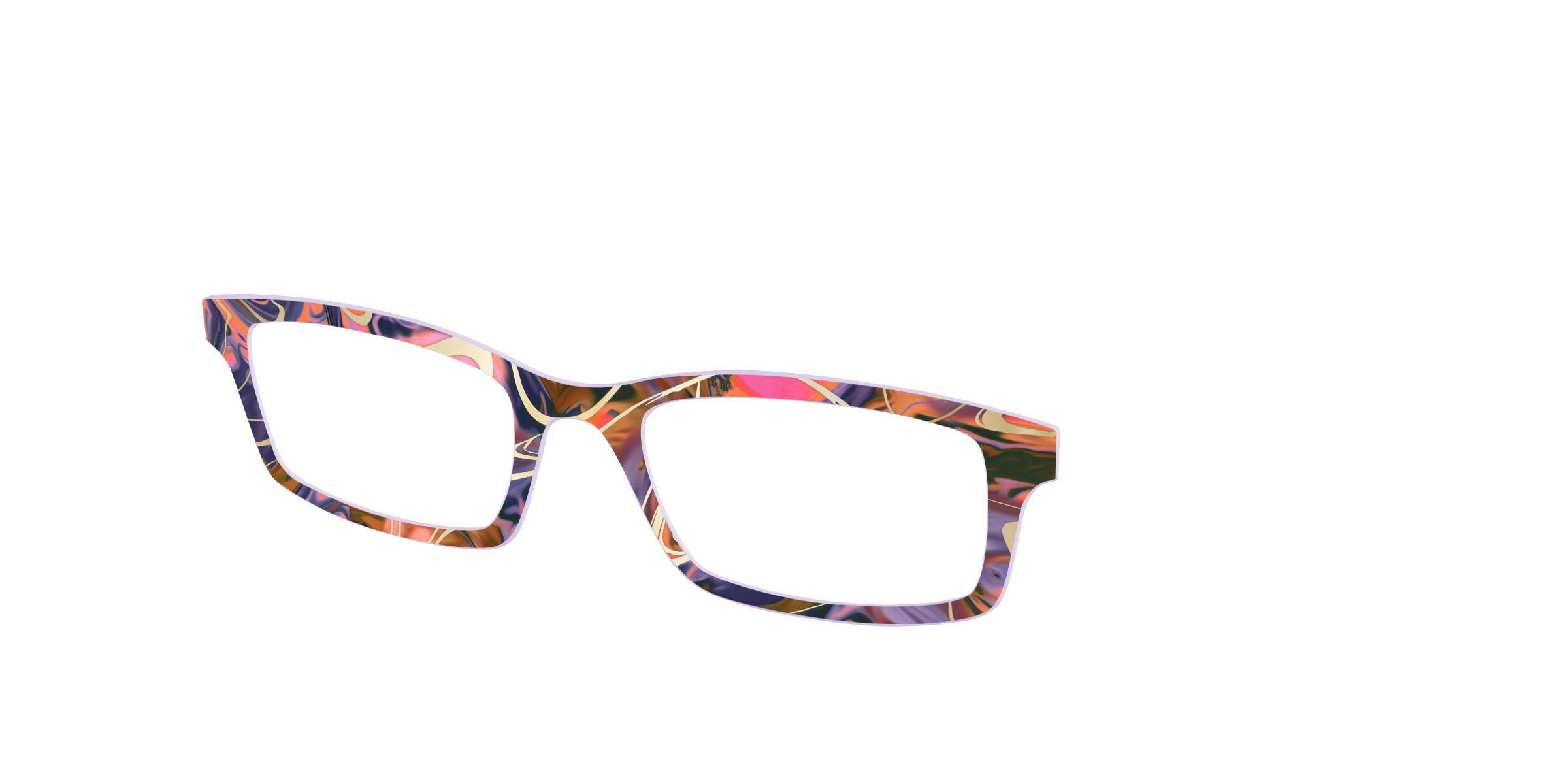 Pair Eyewear Design Tops Potion Marble Gold top per occhiali