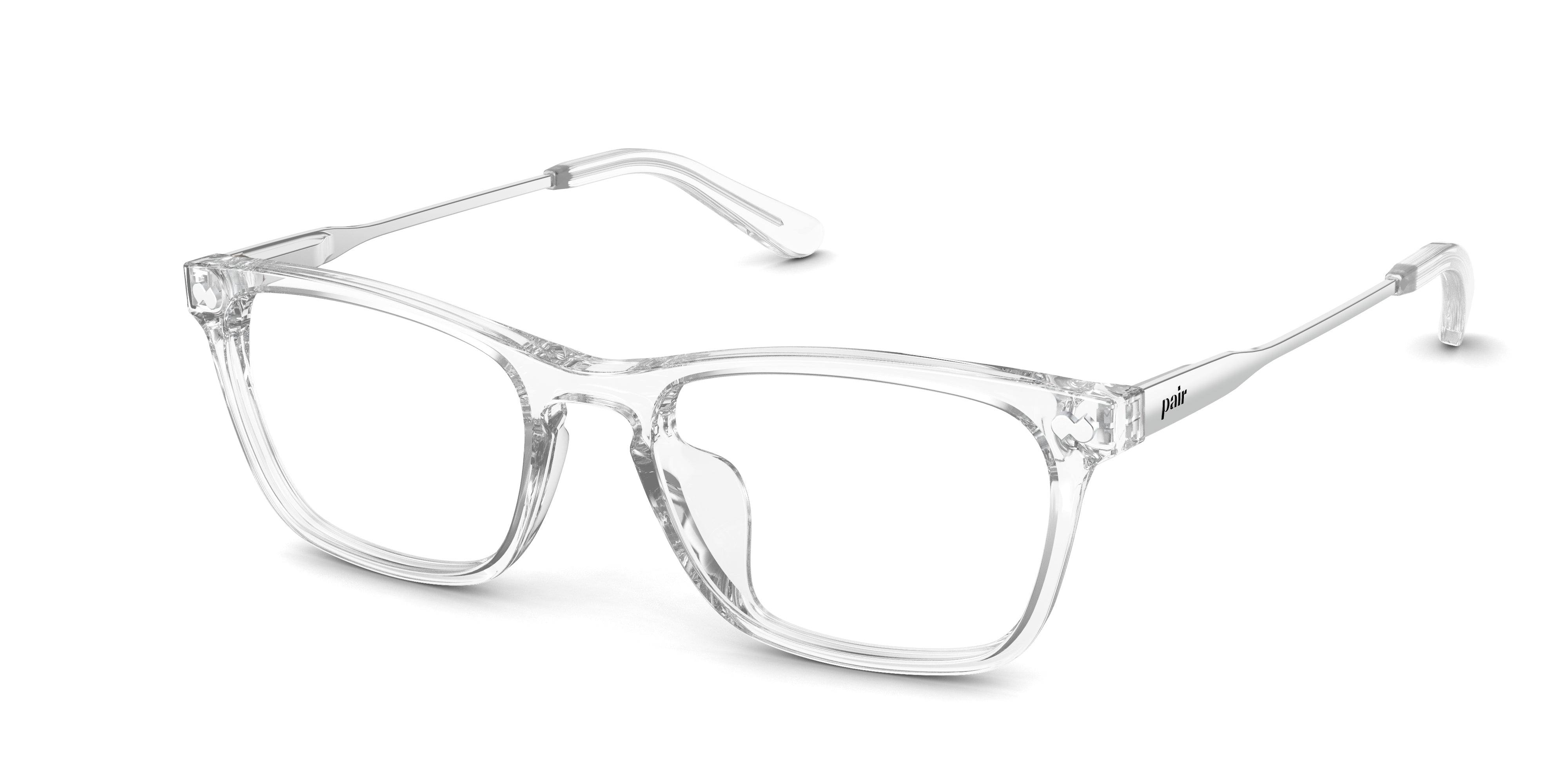 Pair Eyewear Casper Mixed Material montatura vista media crystal