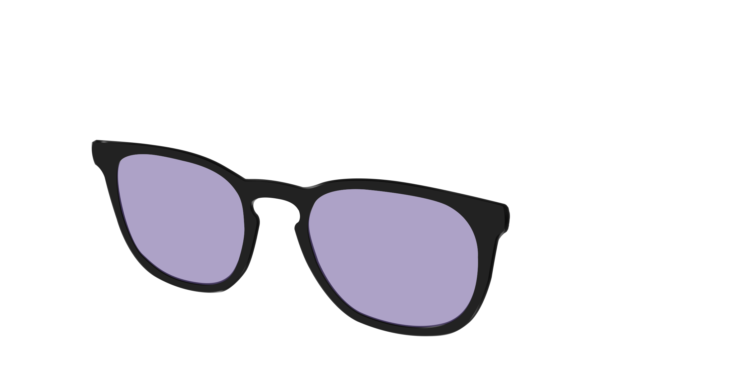 Pair Eyewear Design Black Celestial Purple top sole Serra viola