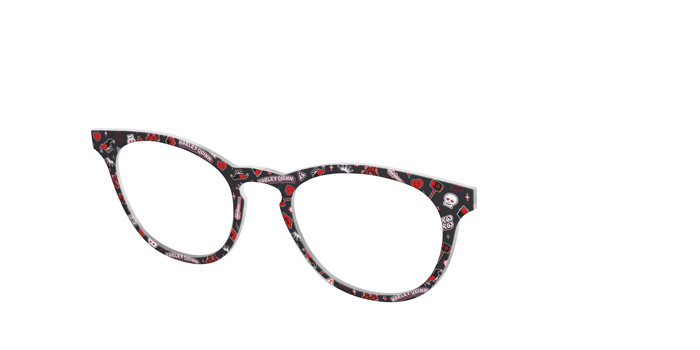 Pair Eyewear Collabs Harley Quinn top magnetico rosso nero