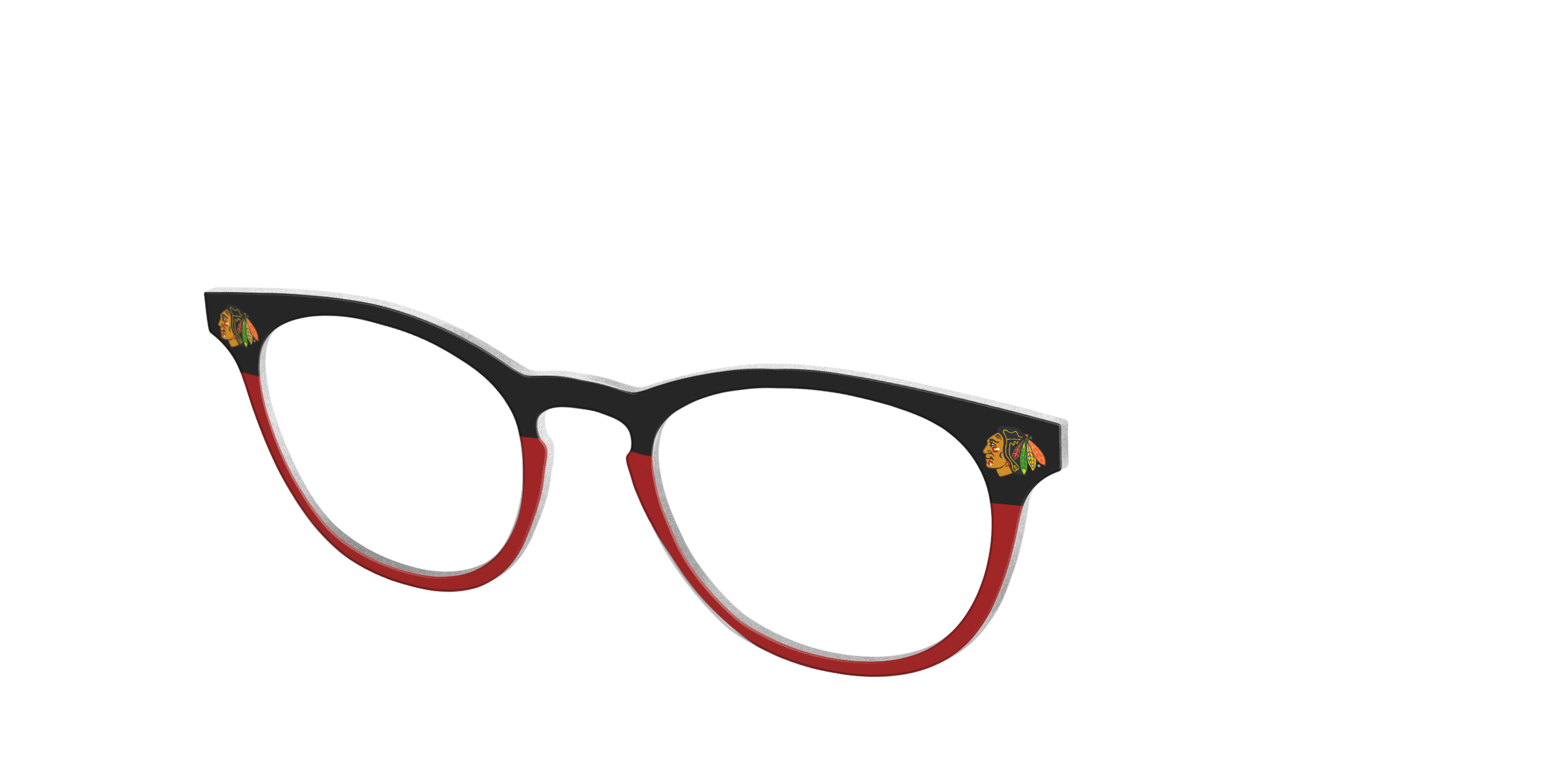 Pair Eyewear The Blackhawks Split topper occhiali nero rosso