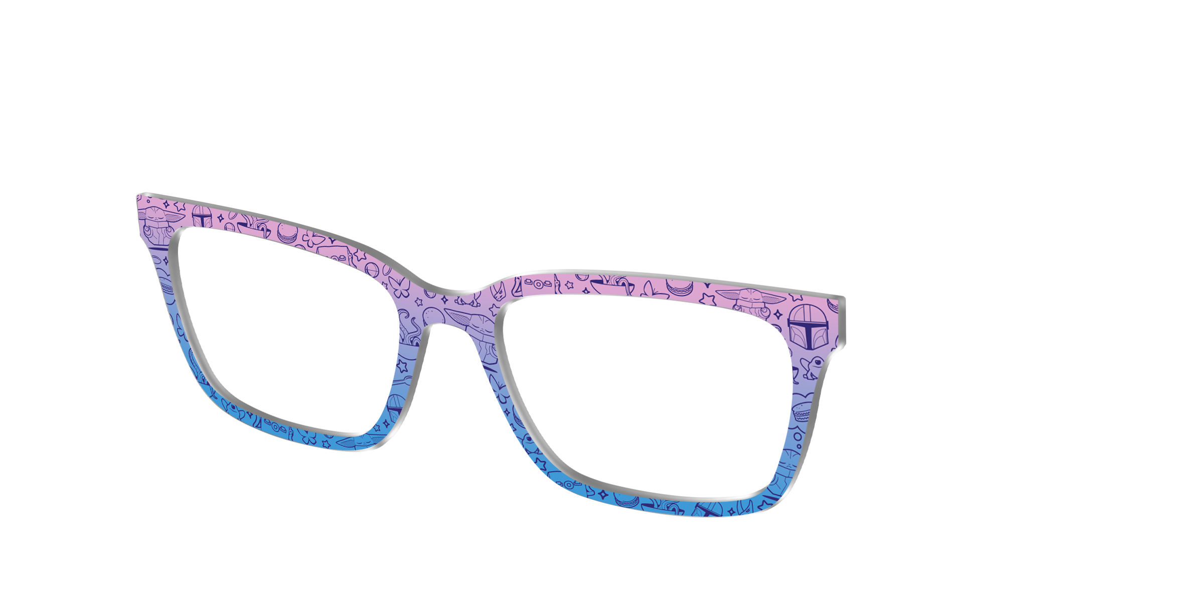 Pair Collabs Grogu Galaxy Gradient topper occhiali Cedro verde