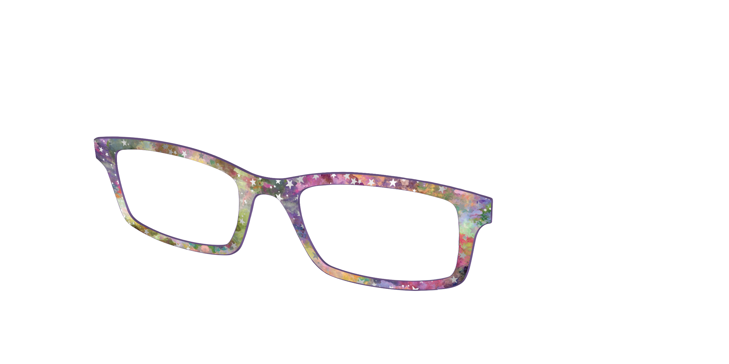 Pair Eyewear Design Tops Silver Foil Starry Sky top