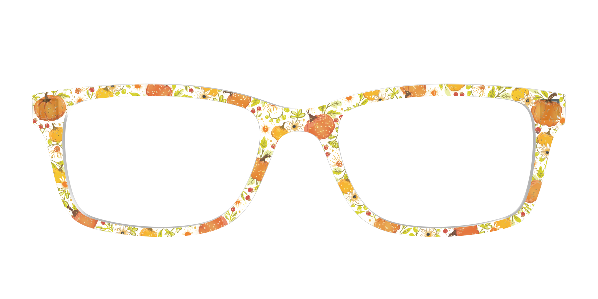 Pair Eyewear Design Tops Pumpkin Patch top glitter arancione
