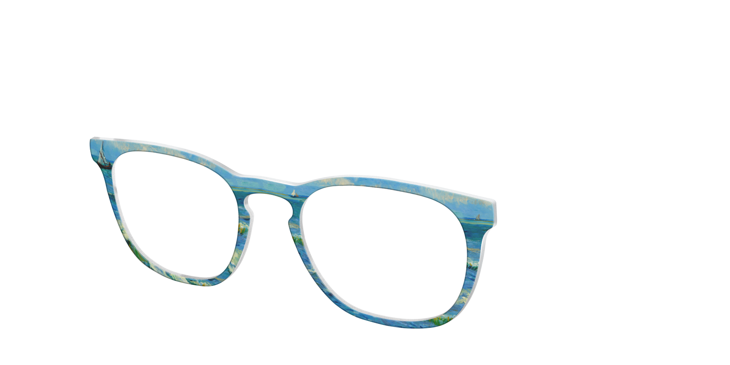 Pair Collabs Seascape VG12 top occhiali blu