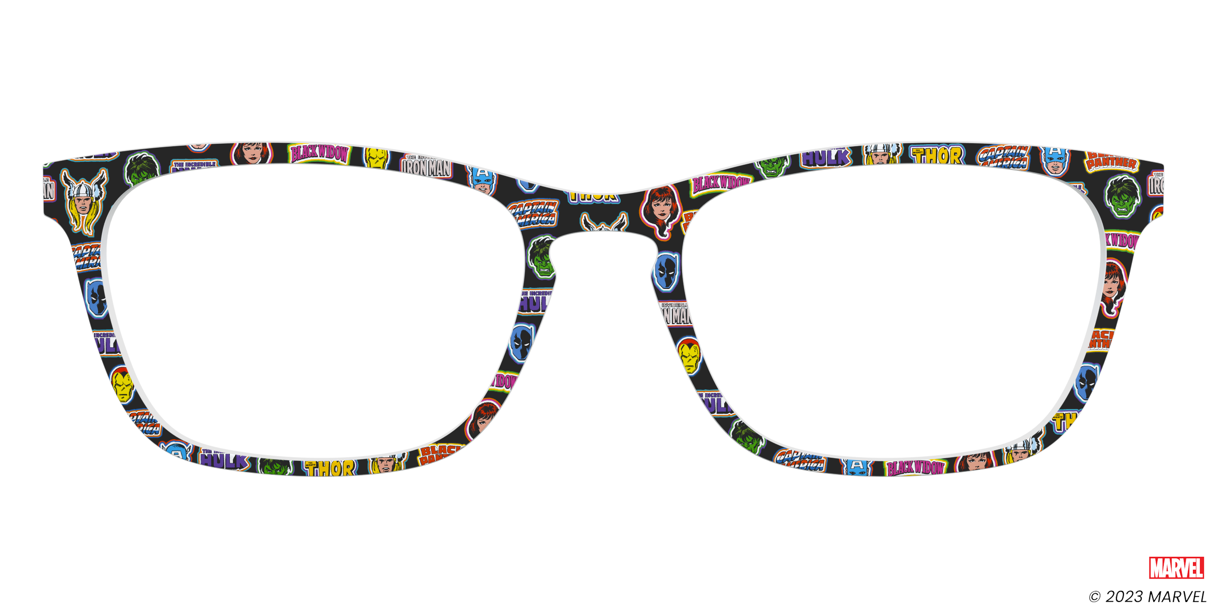 Pair Eyewear Collabs The Marvel Stickers top occhiali MR10
