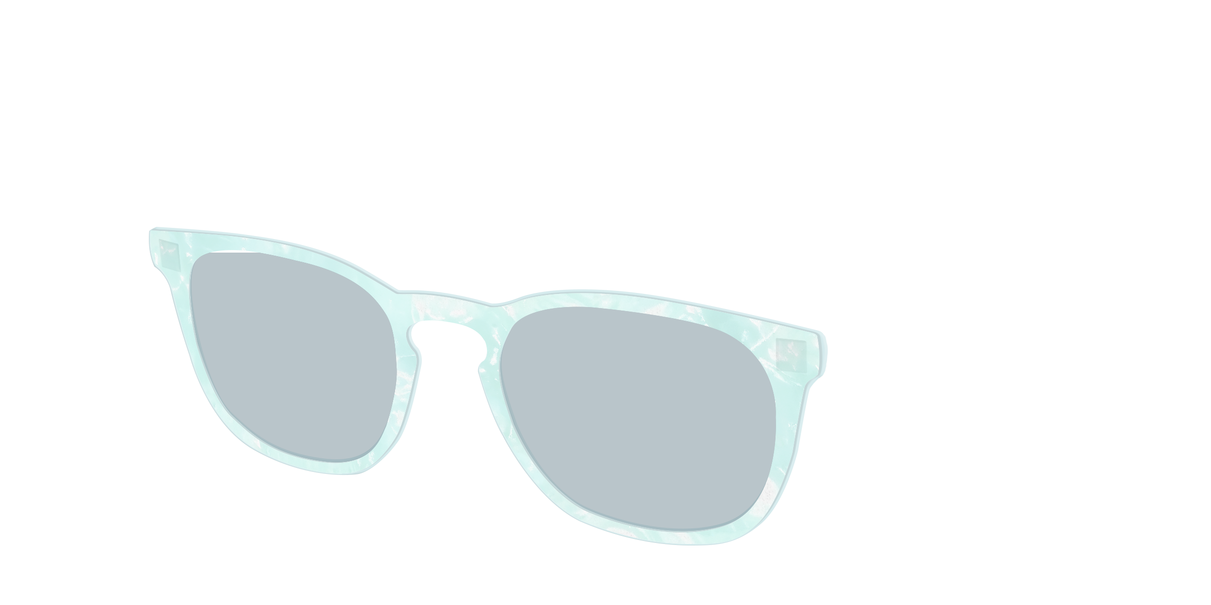 Pair Eyewear Design Tops Oceanic Pearl top sole lente blu