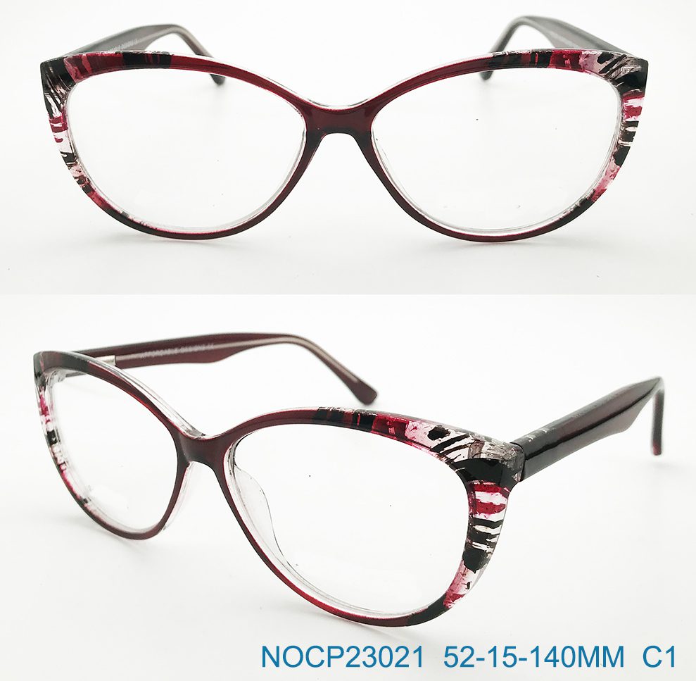 Ouyuan NOCP23021 C1 montatura occhiali da vista cat-eye graffiti