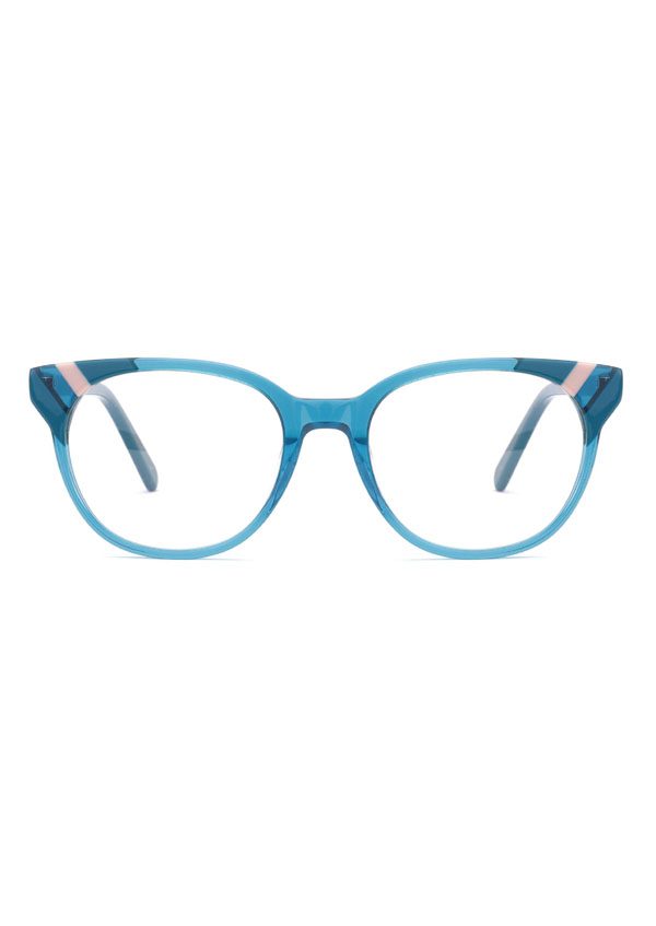 Ouyuan 7001 occhiali da vista rotondi acetato rossi bordeaux