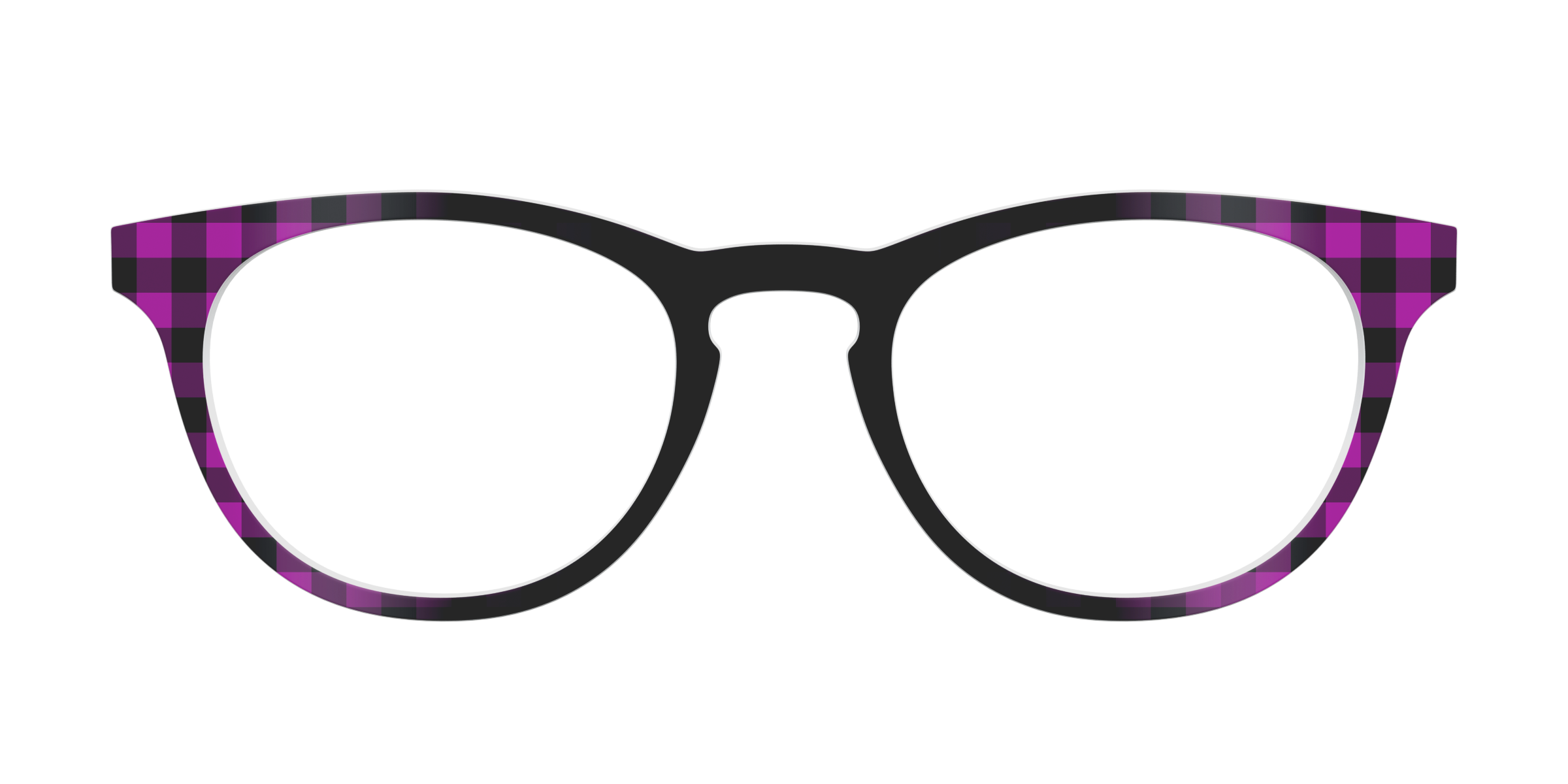 Pair Eyewear Solid Tops Reimagined Plaid top magnetico