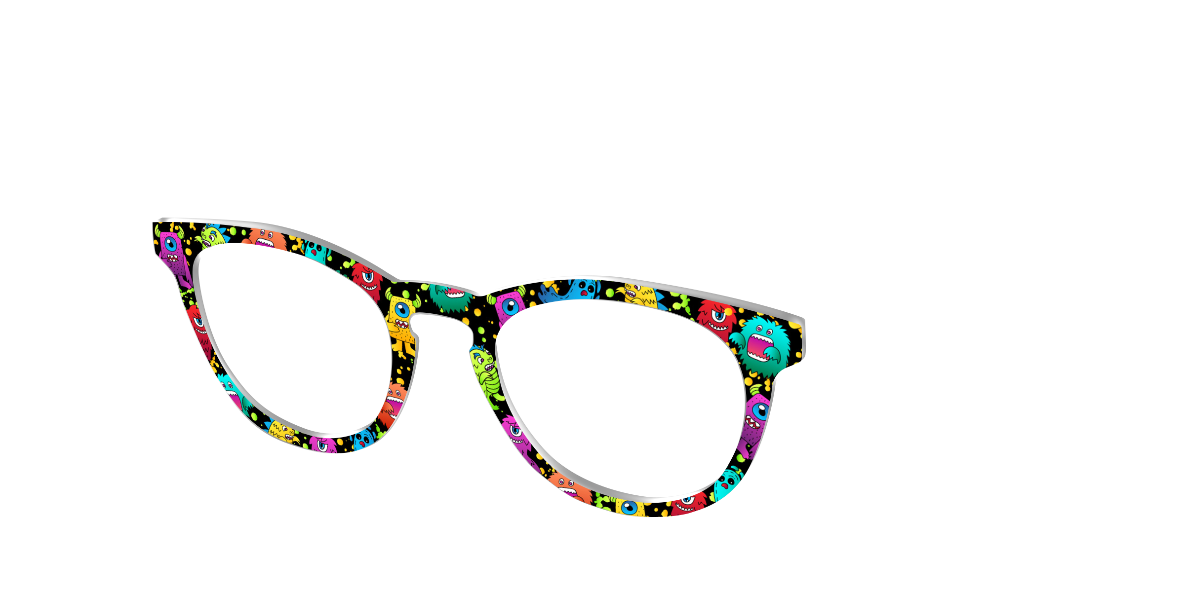 Pair Eyewear Design Tops Beastly Besties cover occhiali stampa