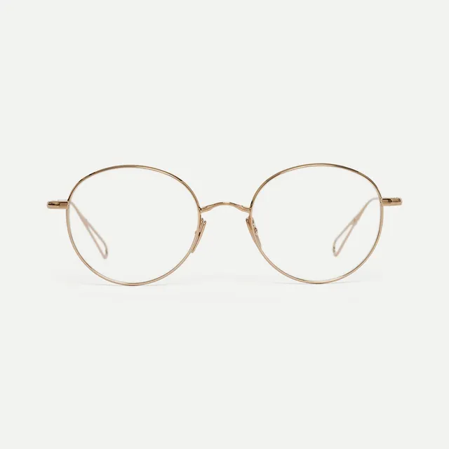 Ahlem Optical Bolivar occhiali da vista champagne titanio