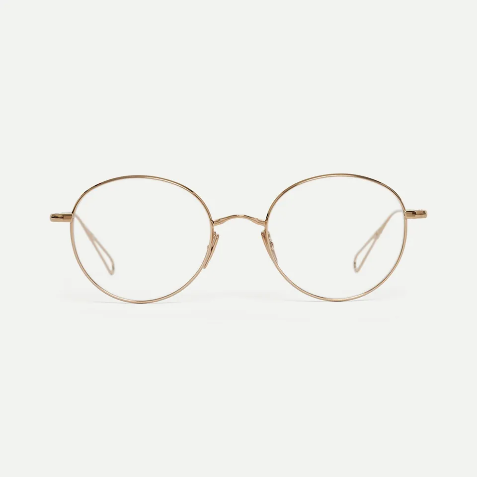 Ahlem Optical Bolivar occhiali da vista champagne titanio