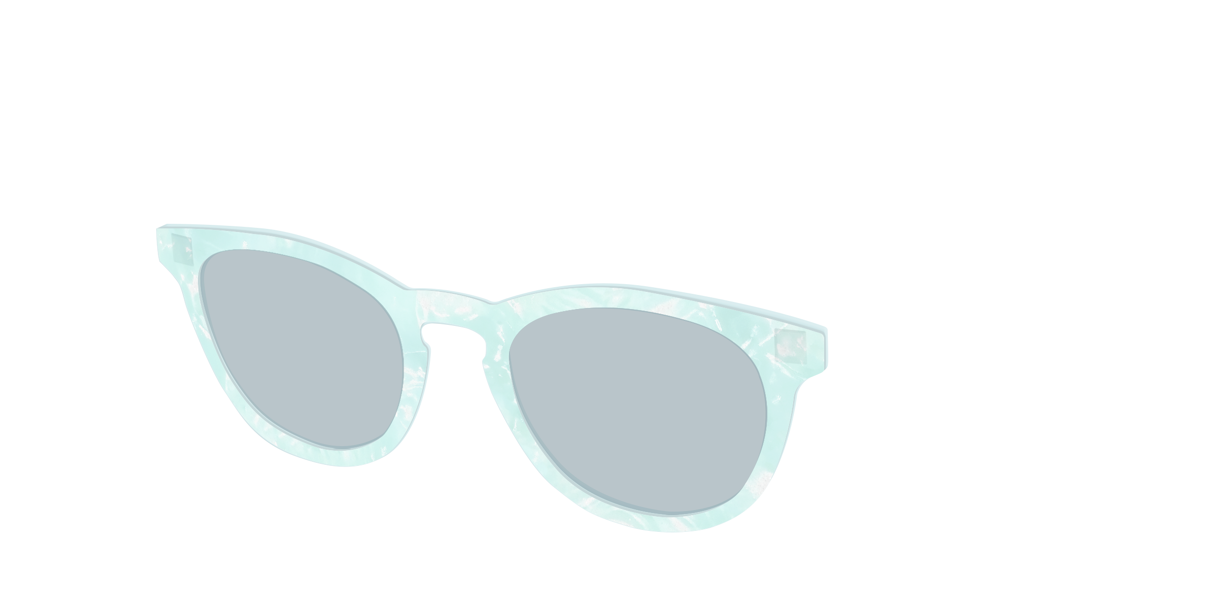 Pair Eyewear Design Tops Oceanic Pearl top sole lente blu