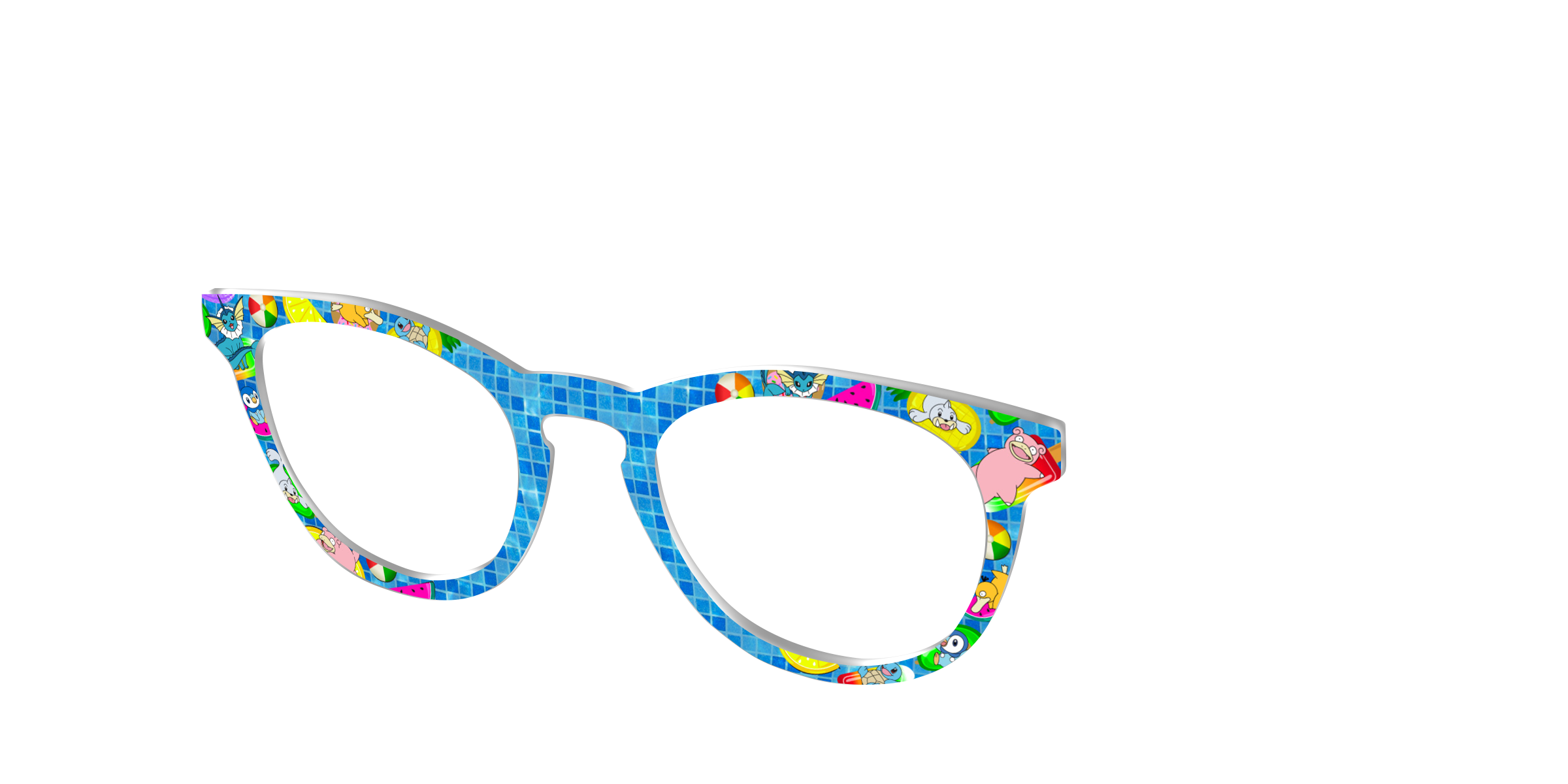 Pair Eyewear Collabs Water Type Top Occhiali Azzurro