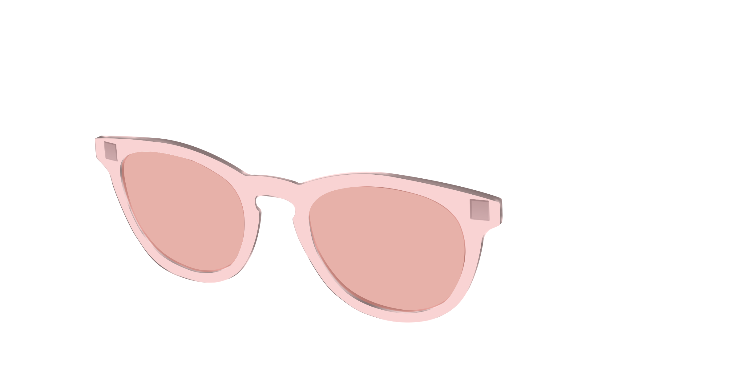 Pair Eyewear Design Tops Pink Crystal top rosa 269