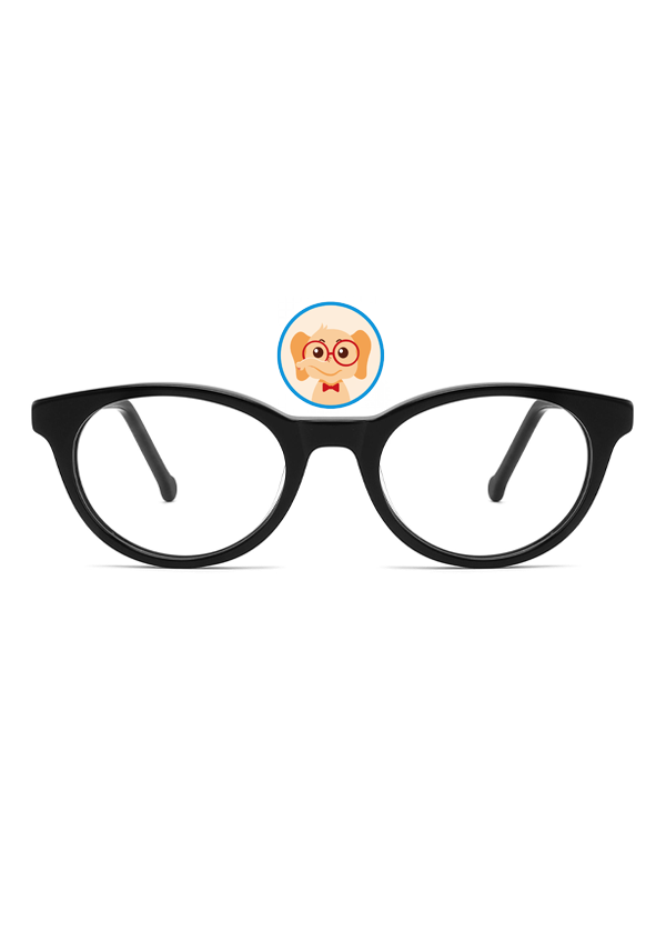 Ouyuan Eyewear XB6007 montatura occhiali vista bimbo nero ovale